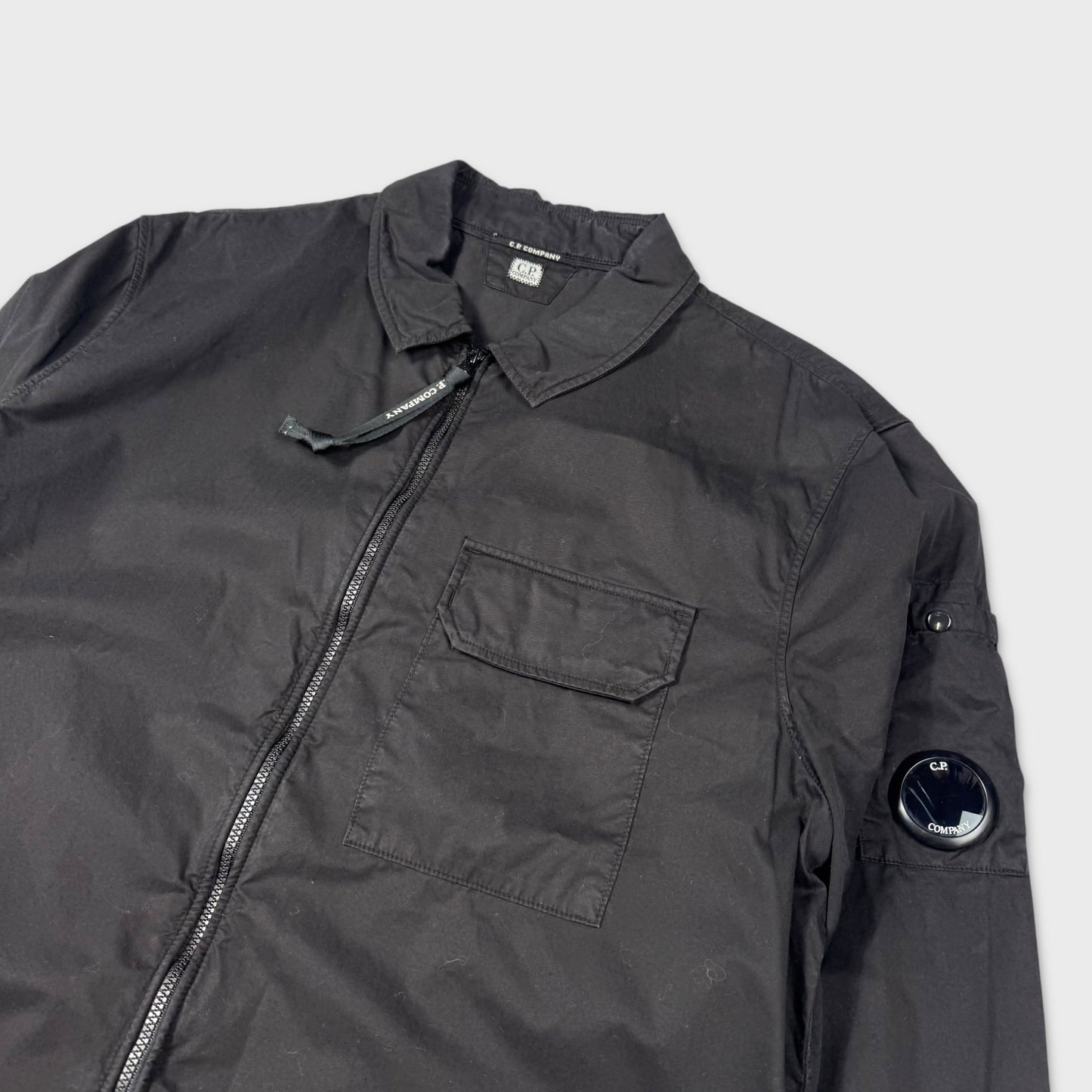 CP Company Black Lens Full Zip Overshirt L
