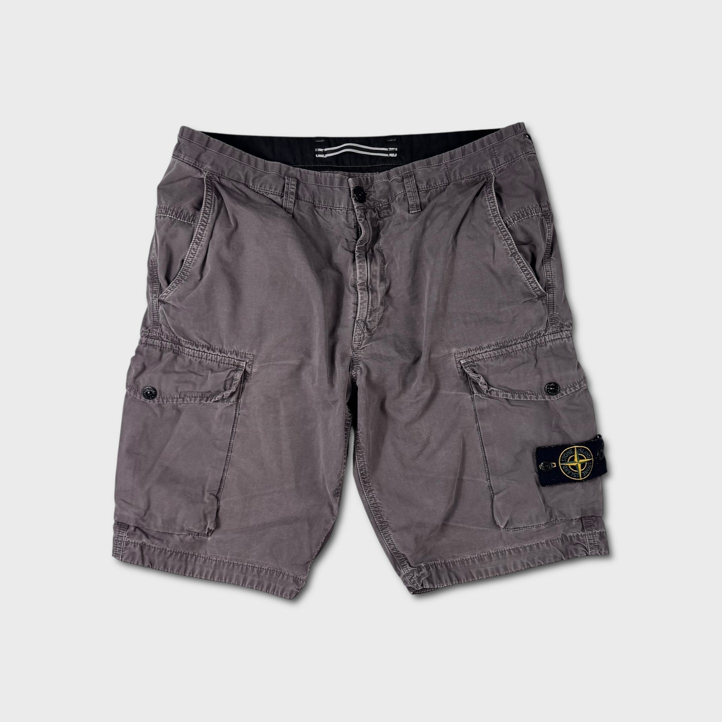 Stone Island Grey Cargo Shorts W34