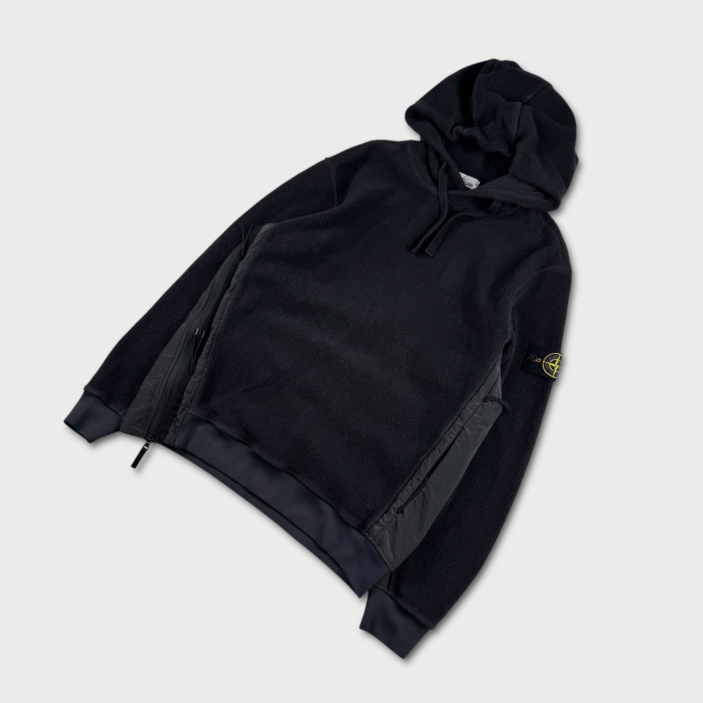 Stone Island Fleece & Nylon Metal Hoodie XL