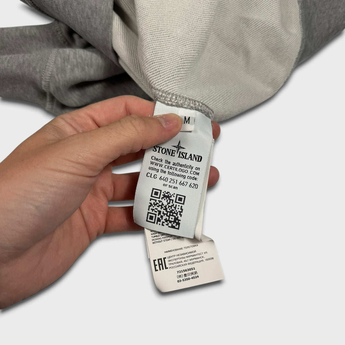Stone Island Grey Crewneck Sweatshirt M