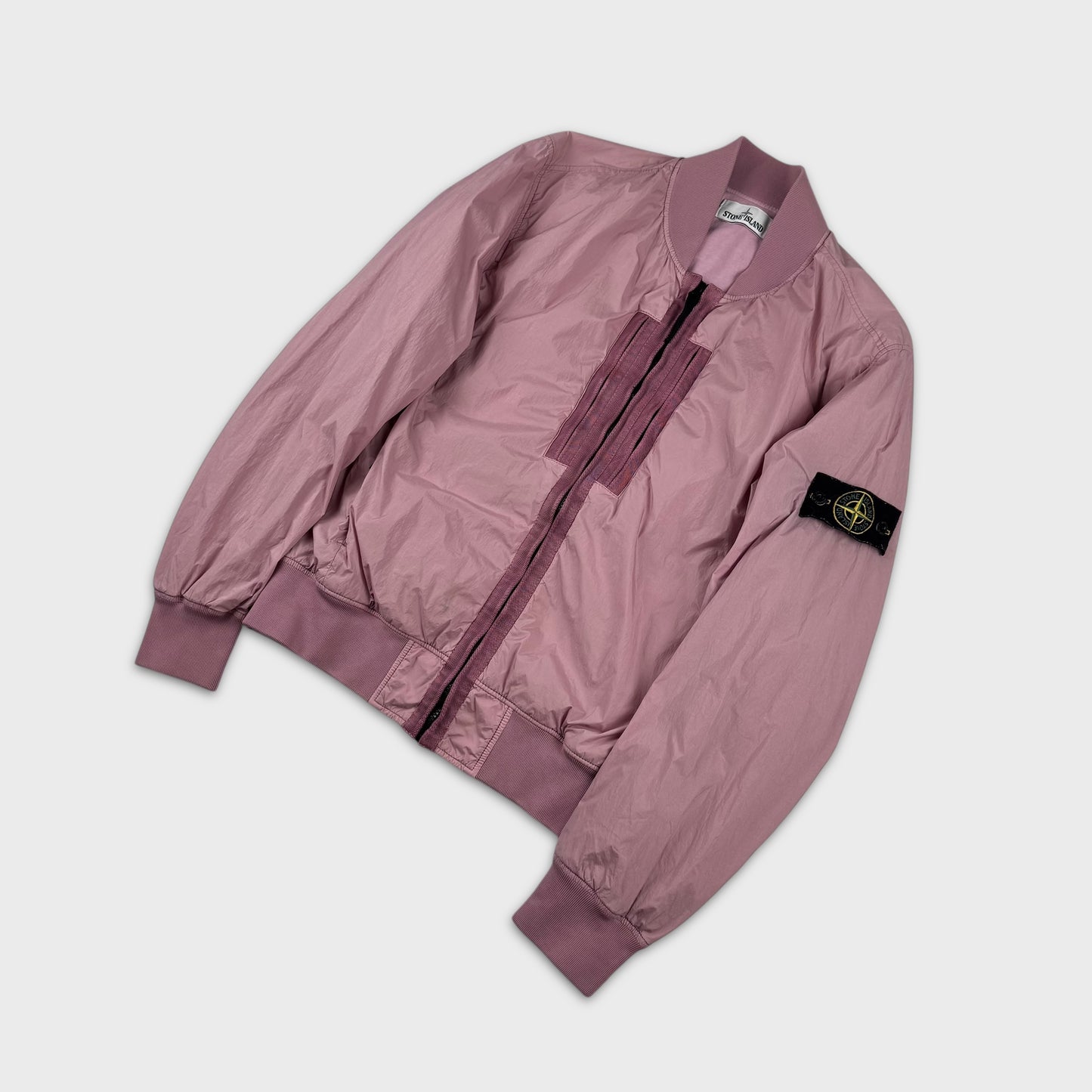 Stone Island Garment Dyed Crinkle Reps Bomber Jacket M