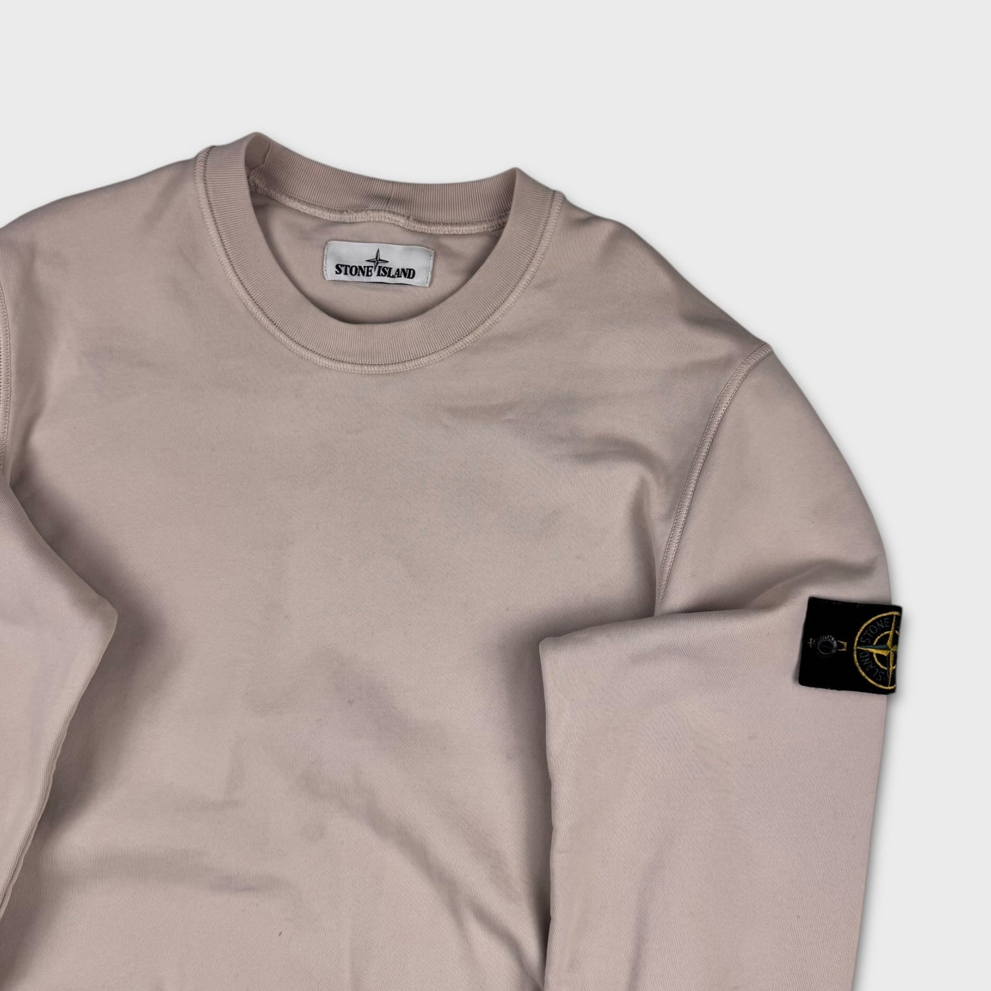 Stone Island Beige Crewneck Sweatshirt M