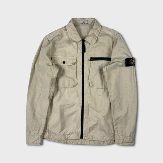 Stone Island Pale Yellow Full Zip Overshirt M