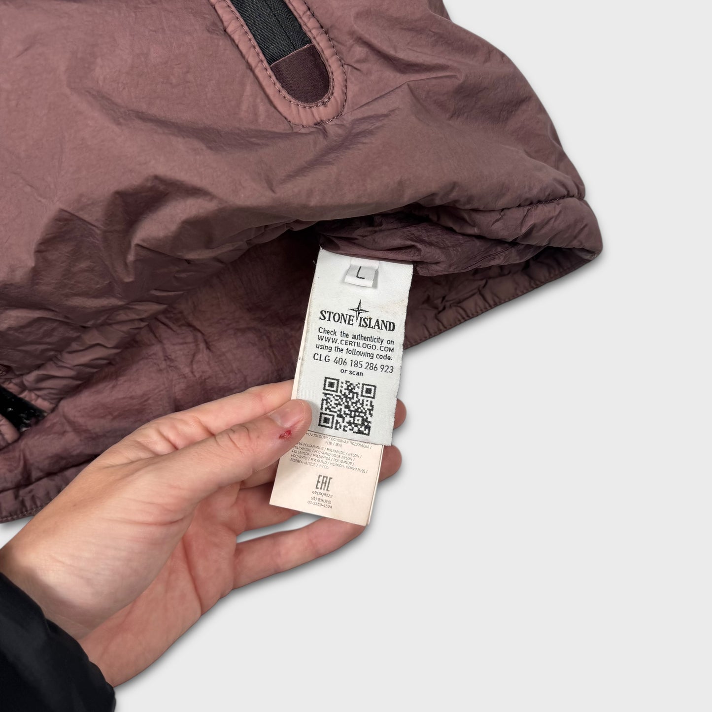 Stone Island Garment Dyed Crinkle Reps NY Jacket L