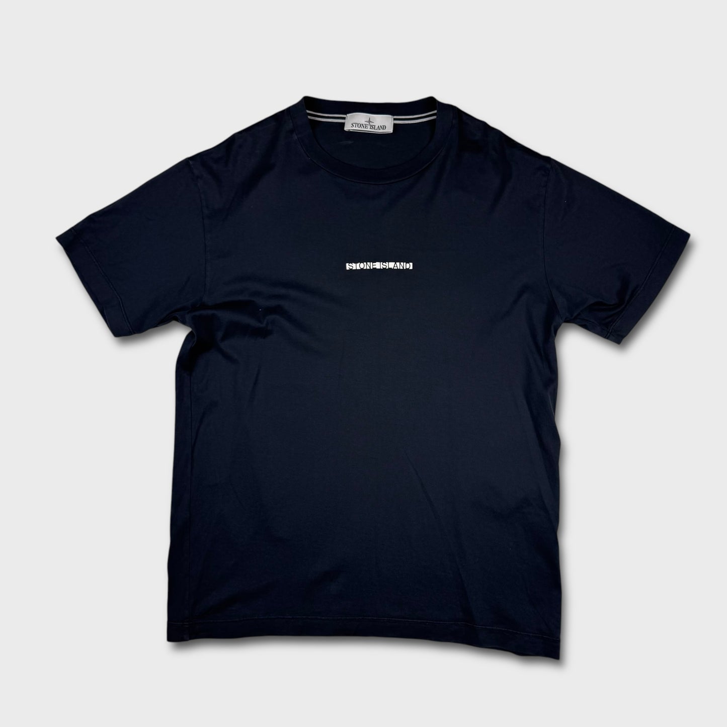Stone Island Black Graphic T-Shirt L