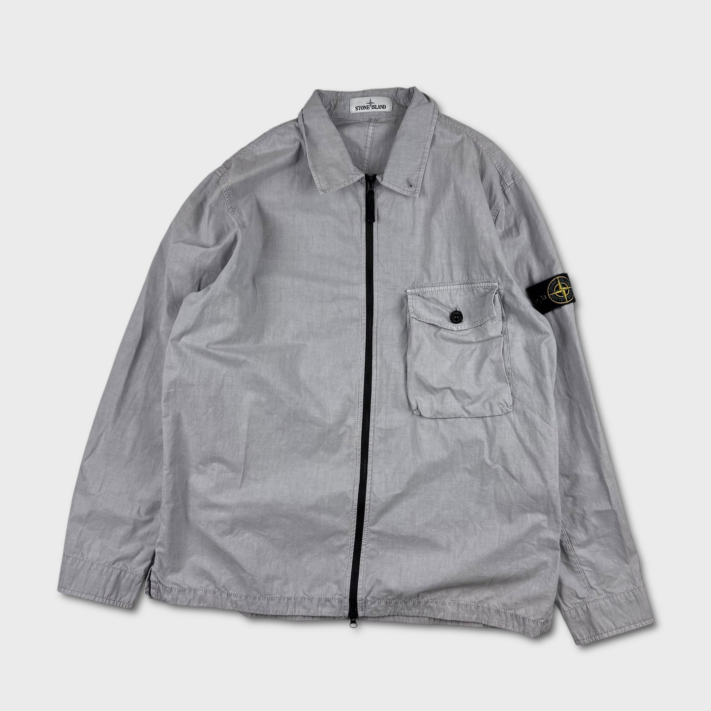 Stone Island Lavender Full Zip Overshirt XXL