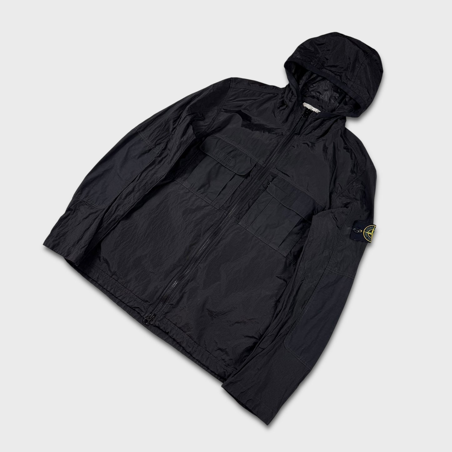 Stone Island Nylon Metal Ripstop Hooded Jacket M