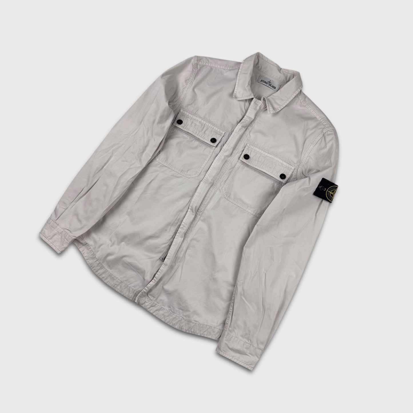 Stone Island Bone Full Zip Overshirt M