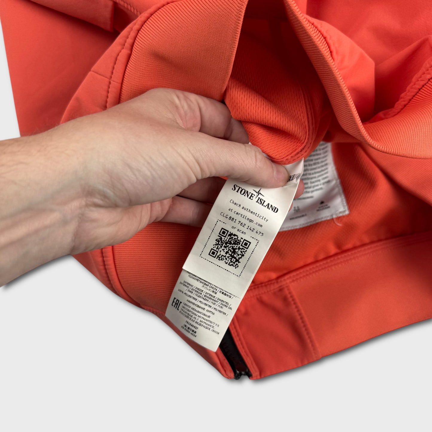 Stone Island Salmon e-Dye Soft Shell Jacket XL