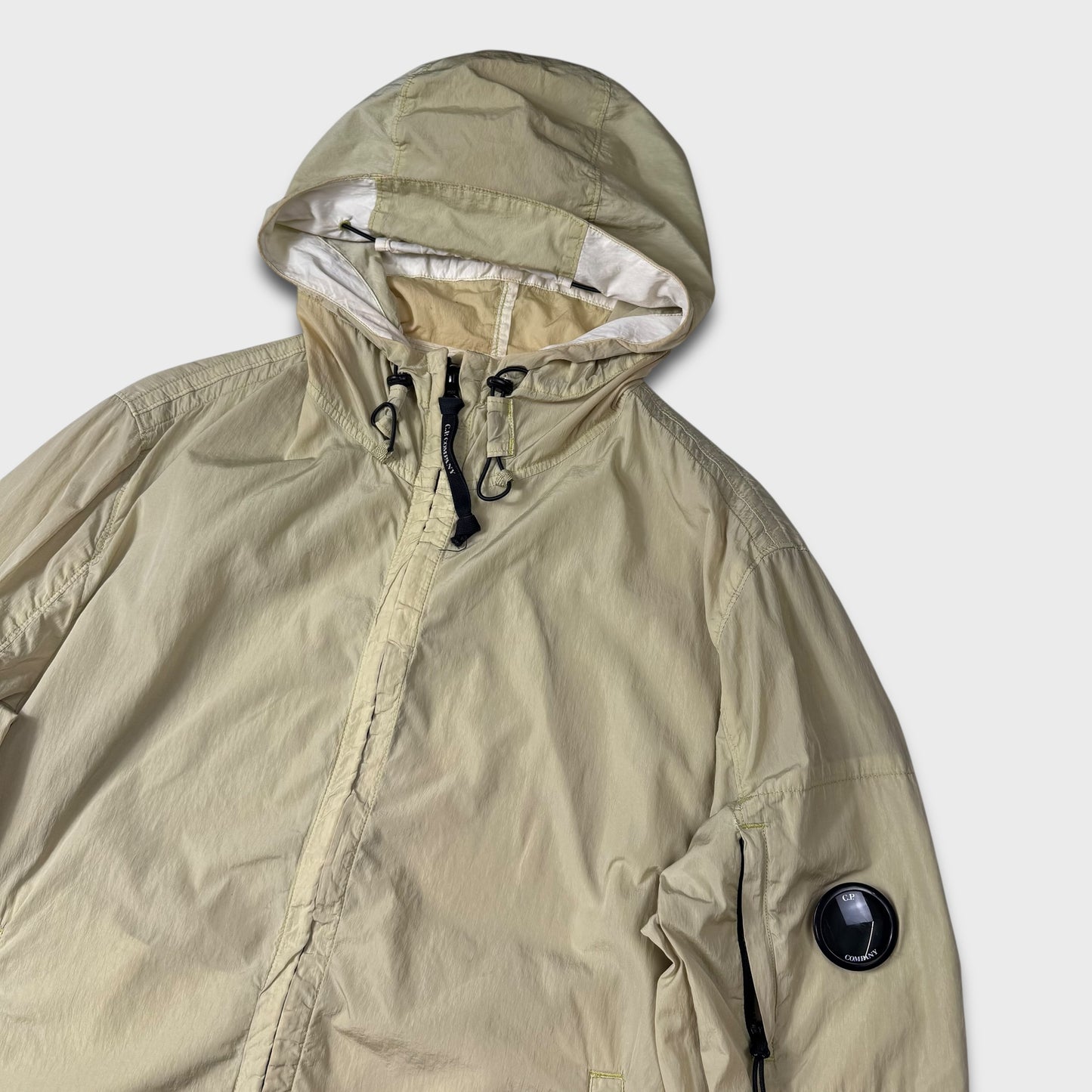 CP Company Pale Yellow Chrome Lens Jacket XL