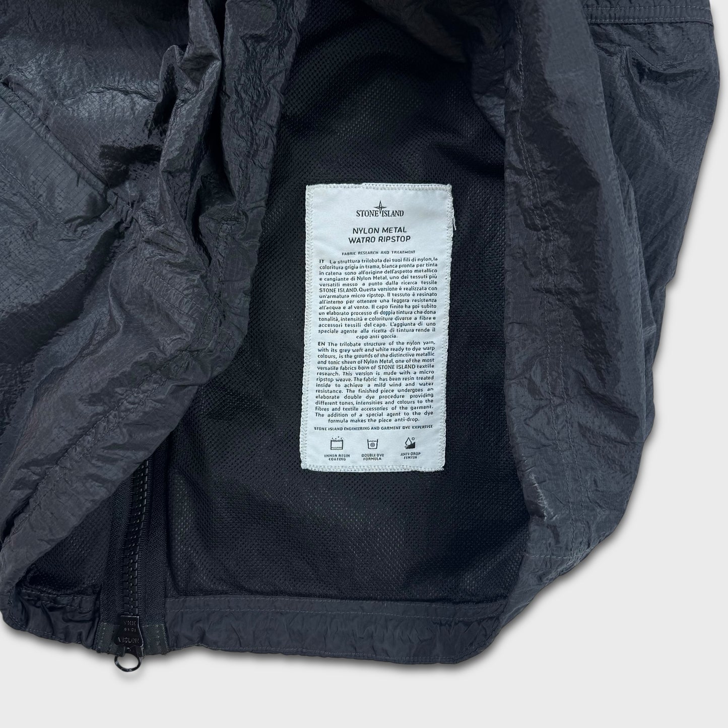 Stone Island Nylon Metal Ripstop Hooded Jacket M
