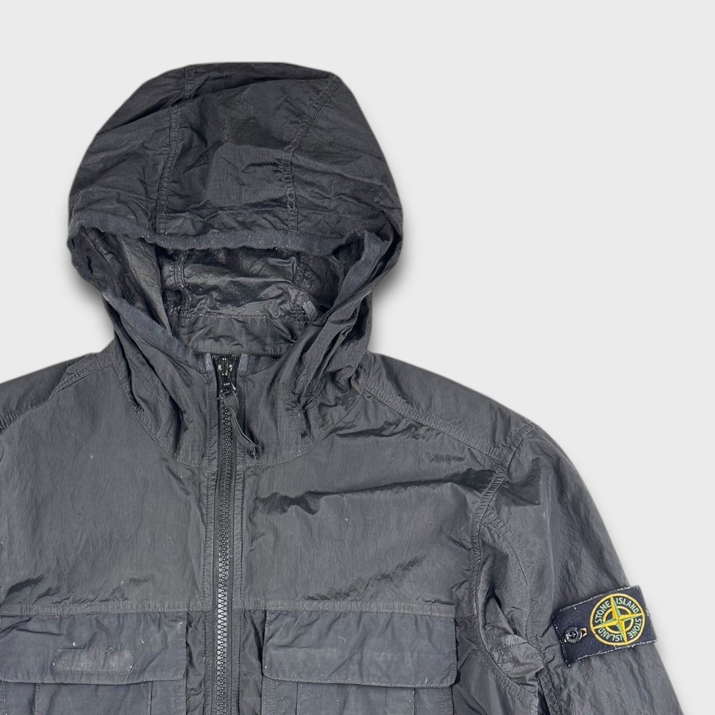 Stone Island Black Nylon Metal Watro M