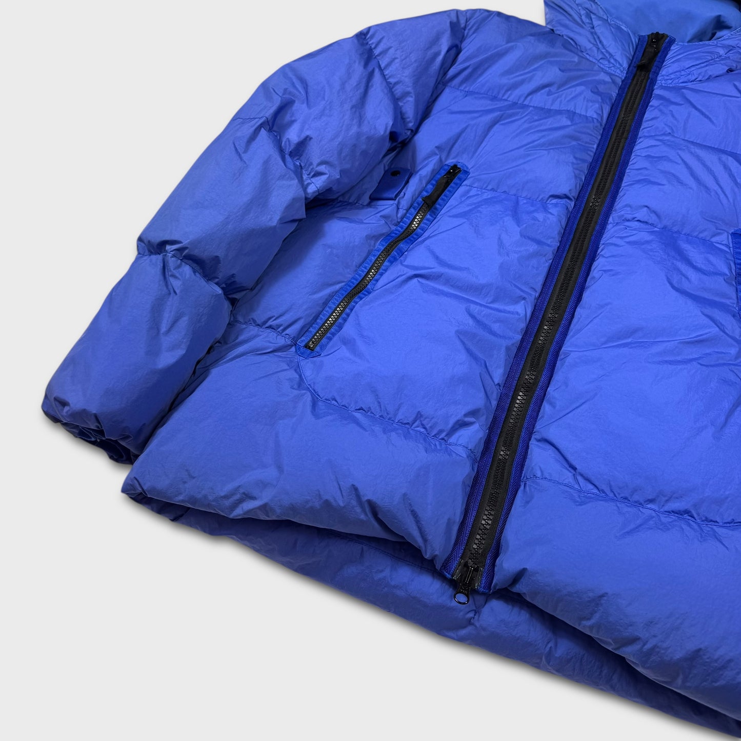 Stone Island Royal Blue Crinkle Reps NY Down Jacket XXL