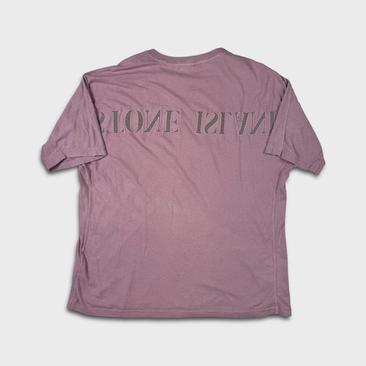 Stone Island Pink Oversized Spellout T-Shirt XL