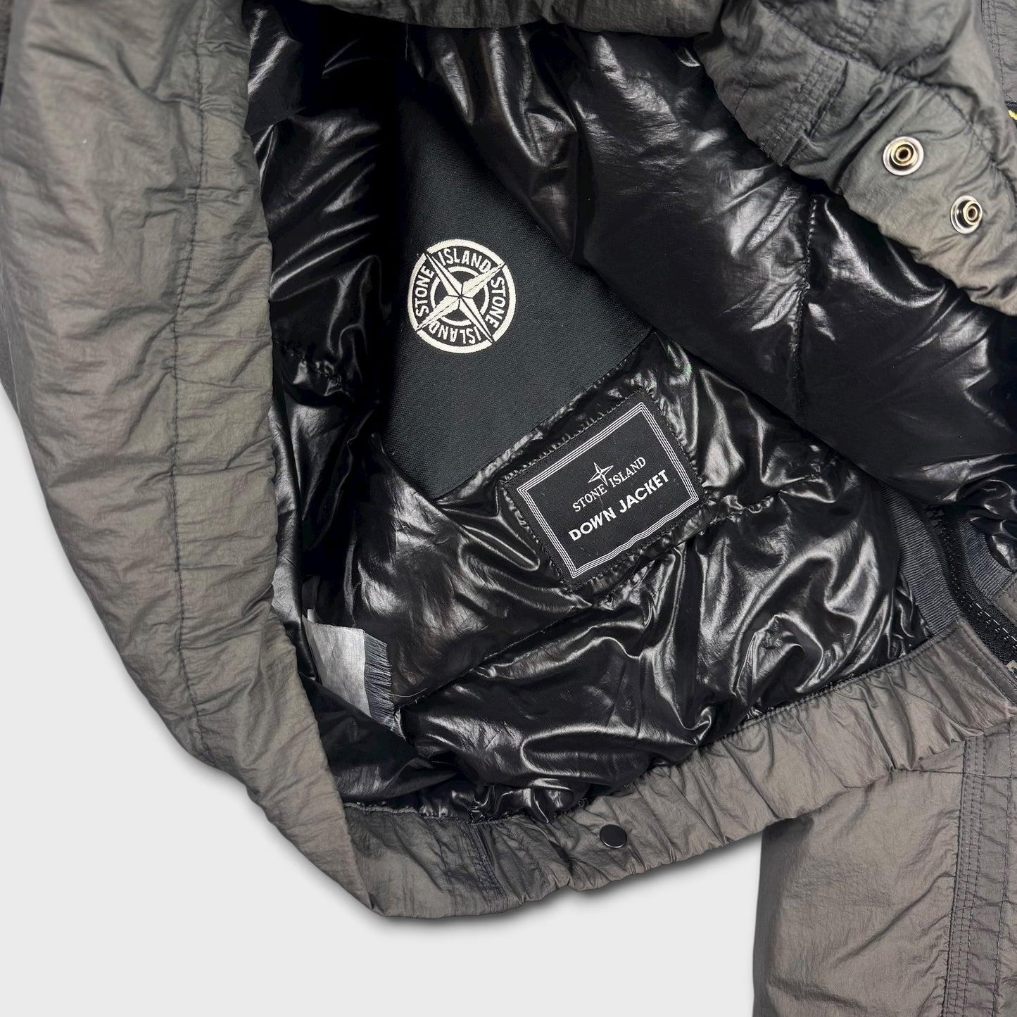Stone Island Grey 2008 Goose Down Puffer Jacket L
