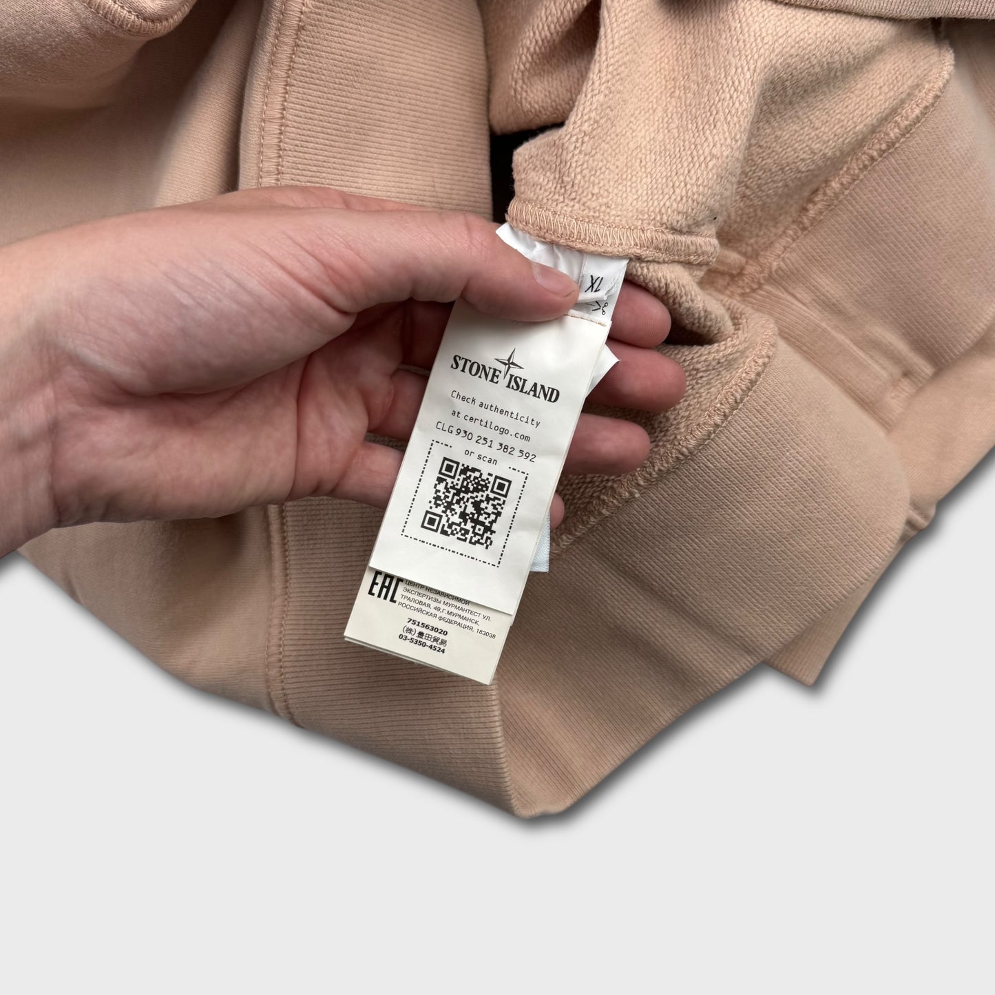 Stone Island Peach Crewneck Sweatshirt XL