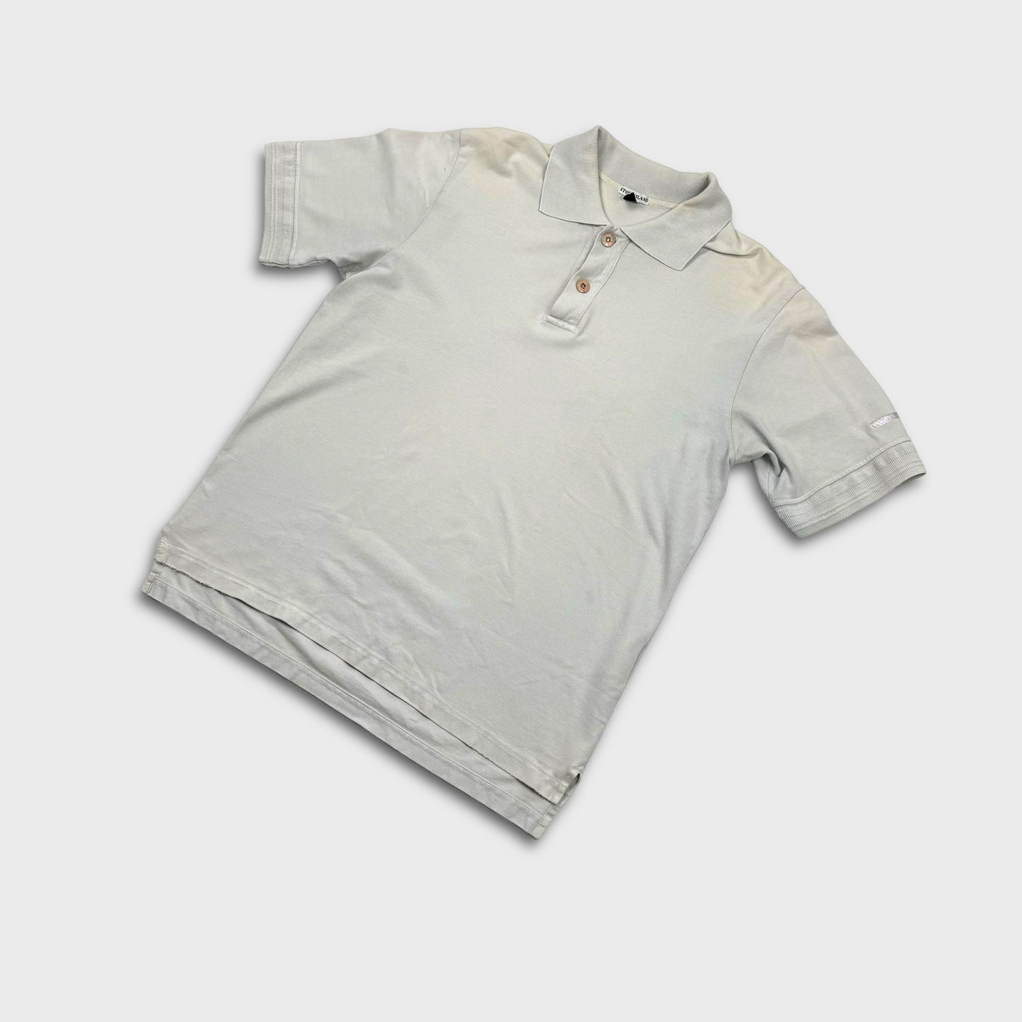 Stone Island 2000’s Cream Polo Shirt L