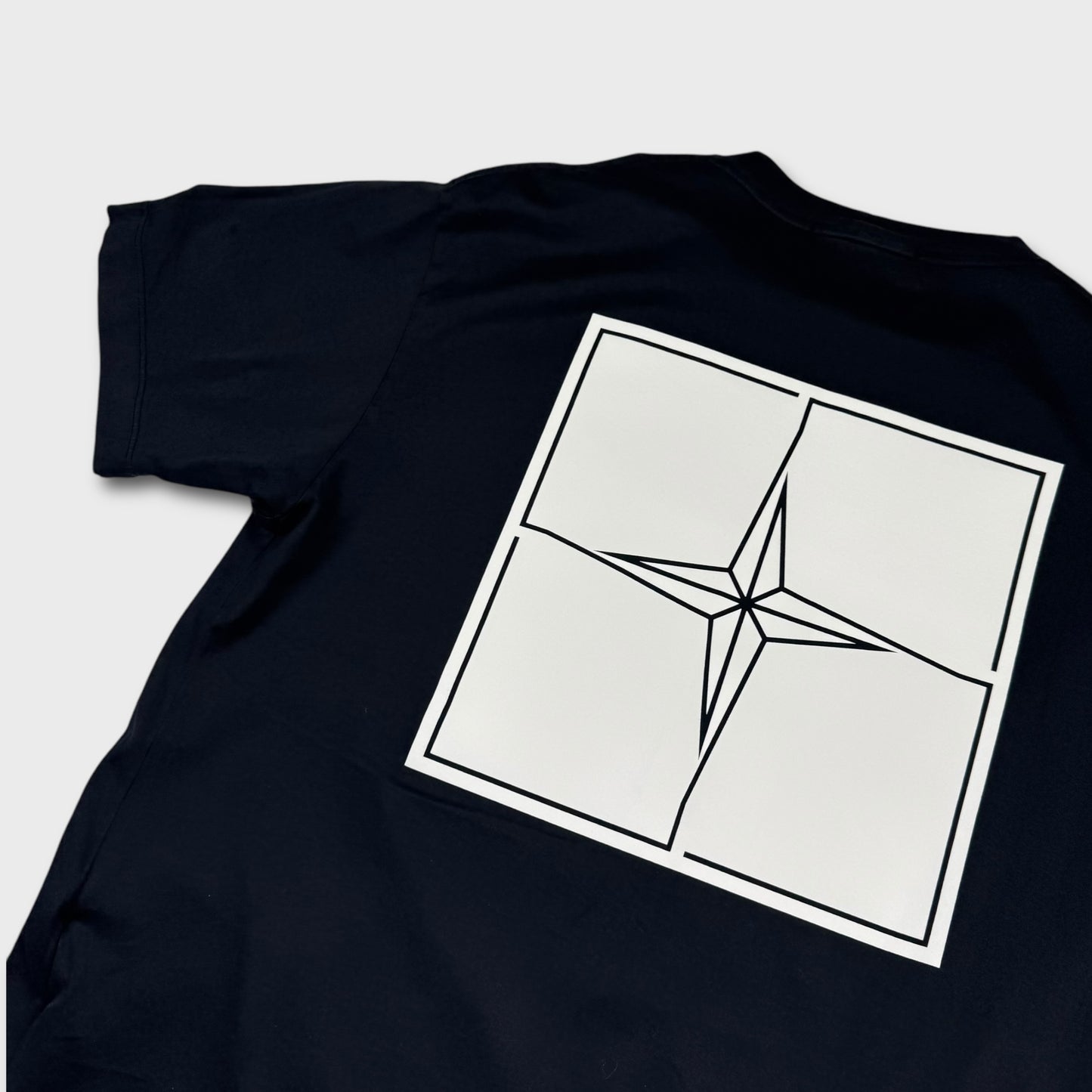 Stone Island Black Graphic T-Shirt L