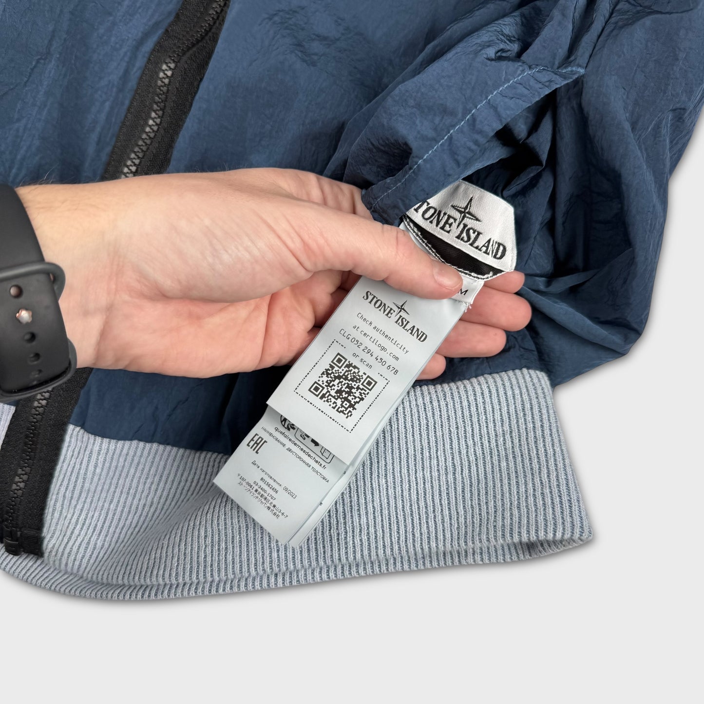 Stone Island 2023 Reversible Nylon Metal / Ribbed Cotton Jacket M