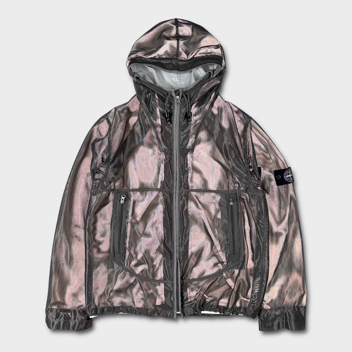 Stone Island Special Process 2007 Mesh Reflective Jacket XL