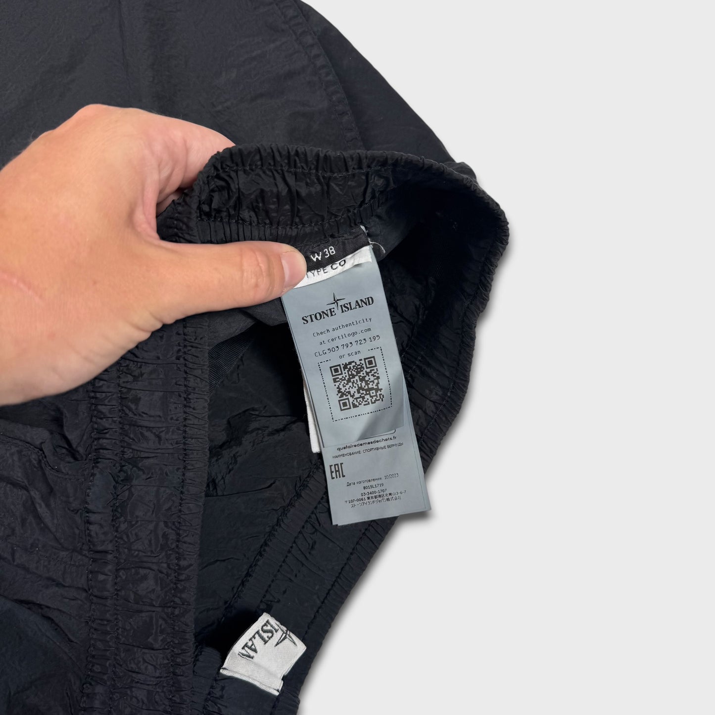 Stone Island Nylon Metal Badge Shorts W38