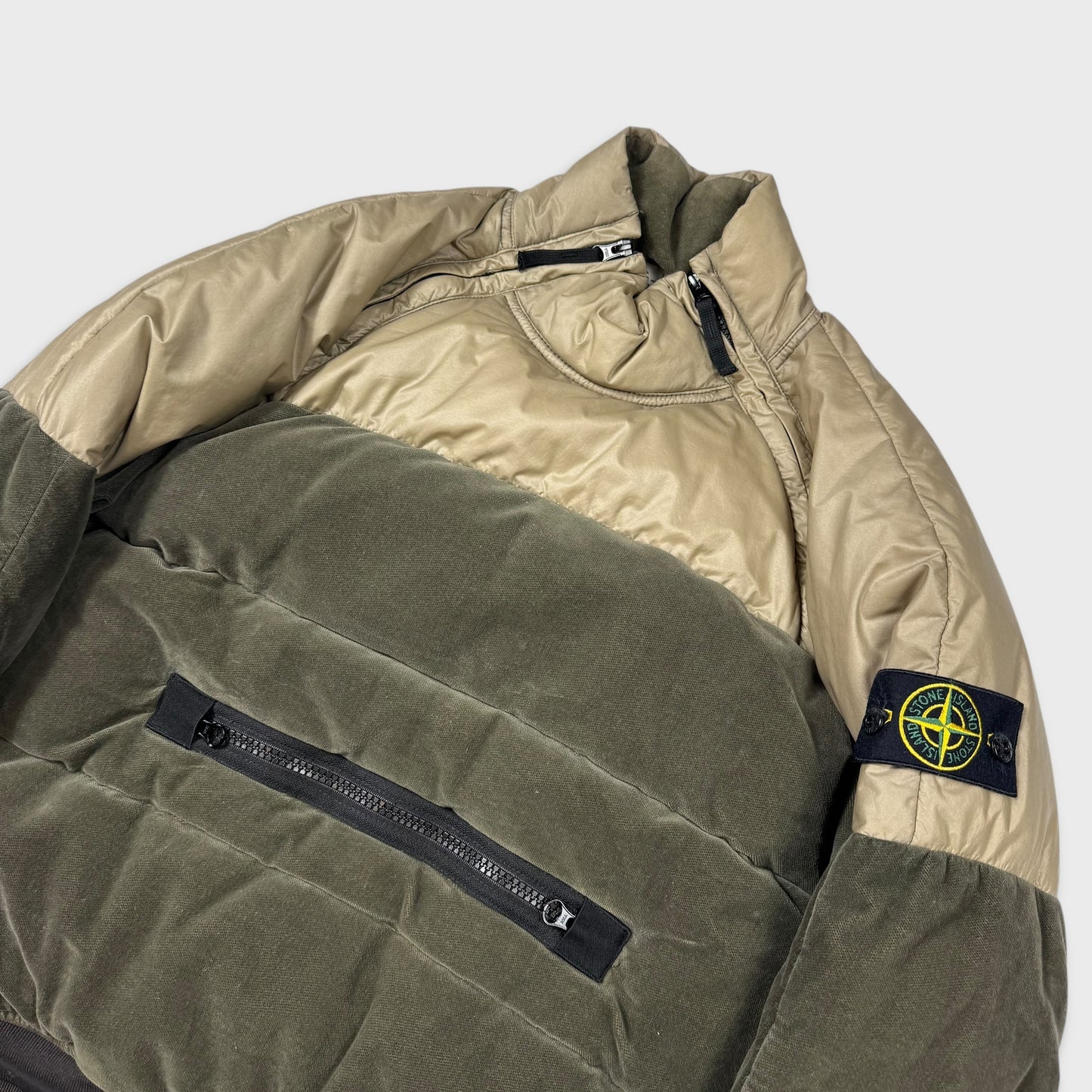 Stone Island Cotton Velvet Down-TC w/ Reverse Lamy Flock Jacket M
