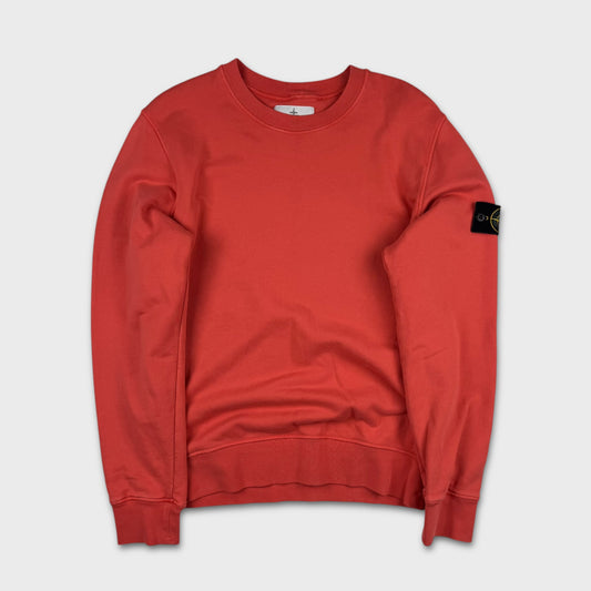 Stone Island Orange / Red Crewneck Sweatshirt M