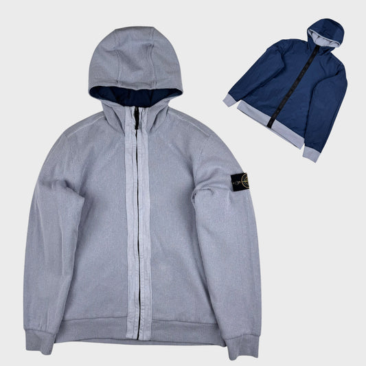 Stone Island 2023 Reversible Nylon Metal / Ribbed Cotton Jacket M