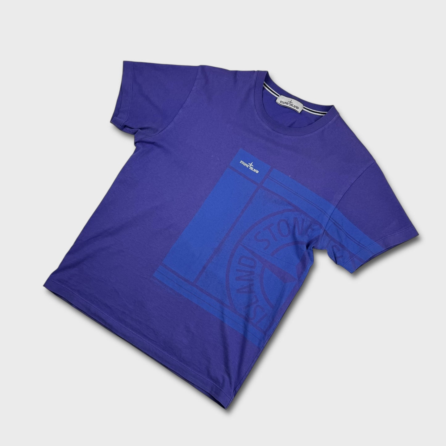 Stone Island Royal Blue Graphic T-Shirt M