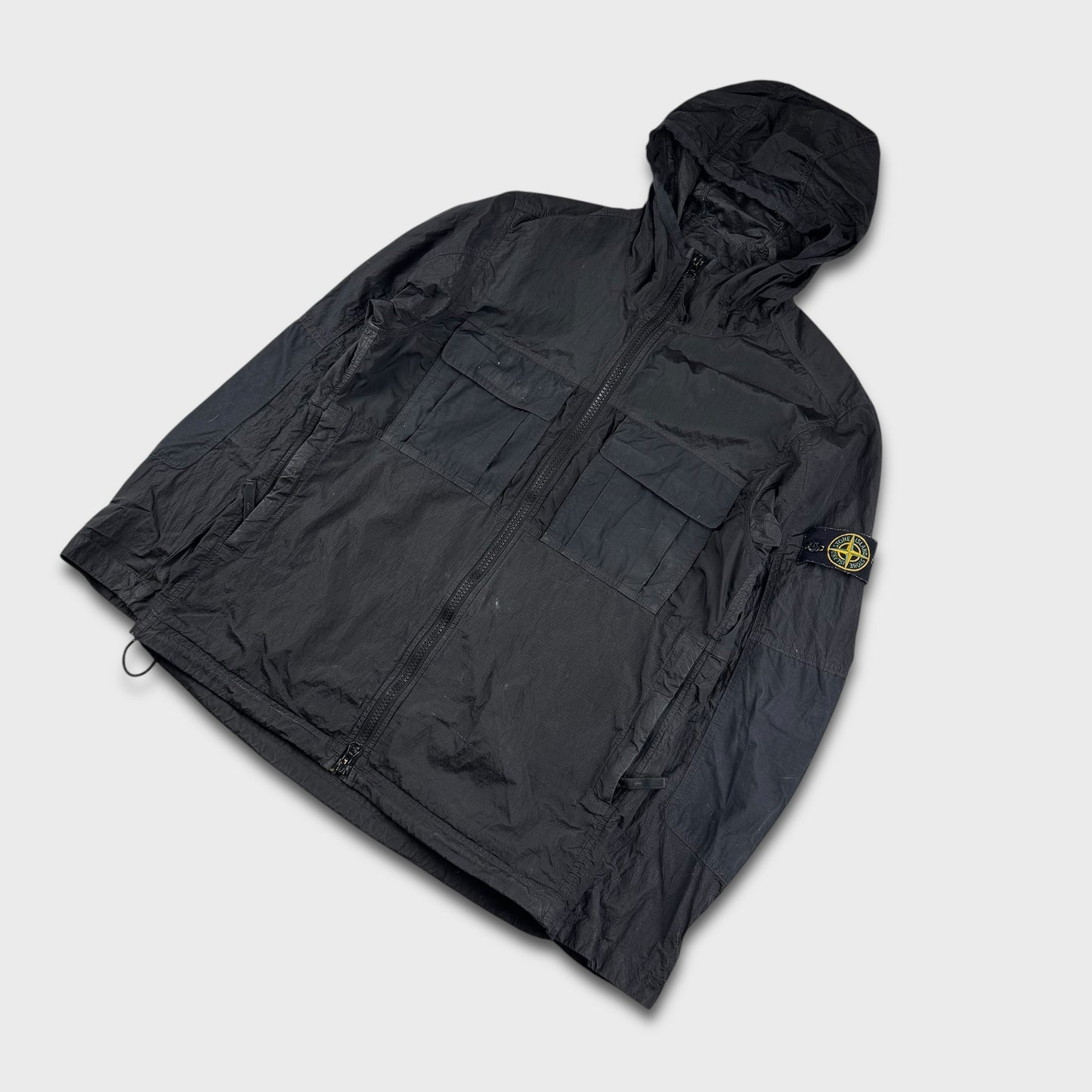 Stone Island Black Nylon Metal Watro M