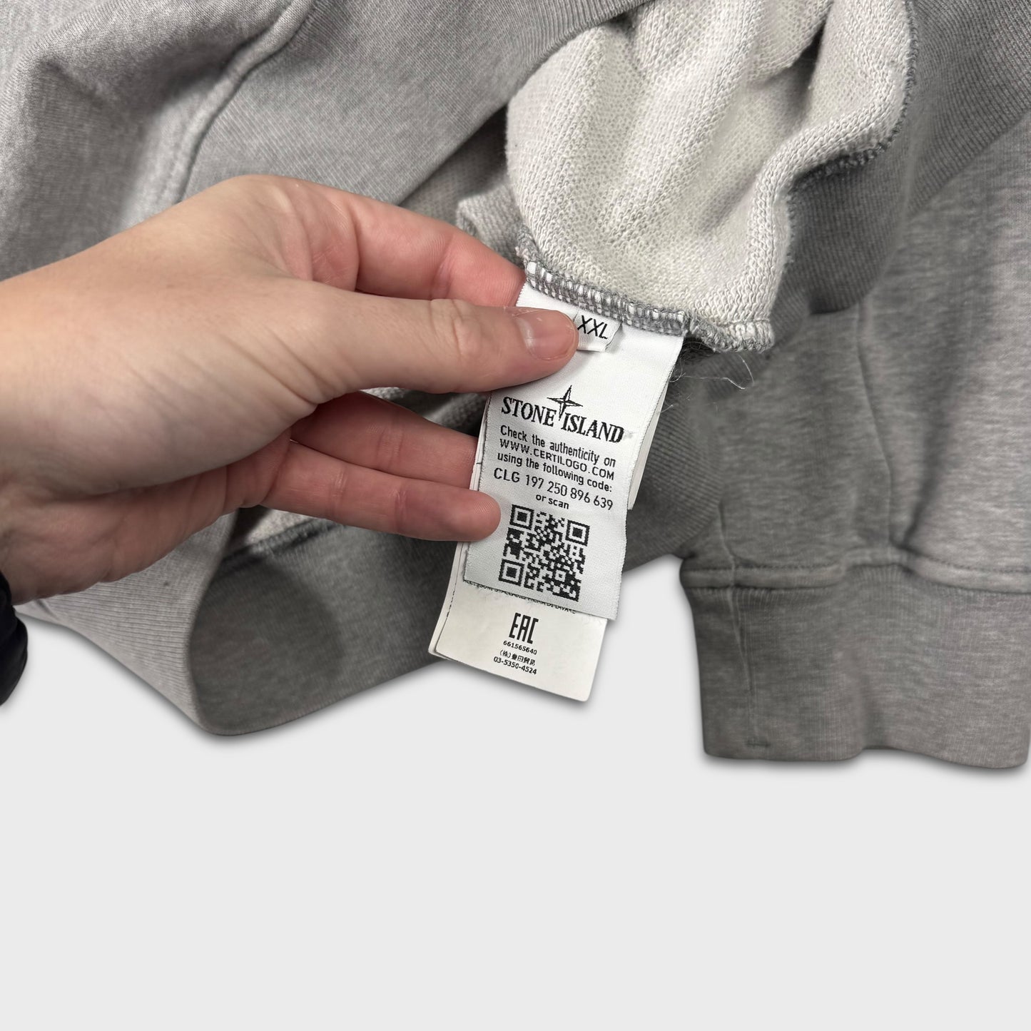 Stone Island Grey Crewneck Sweatshirt XXL