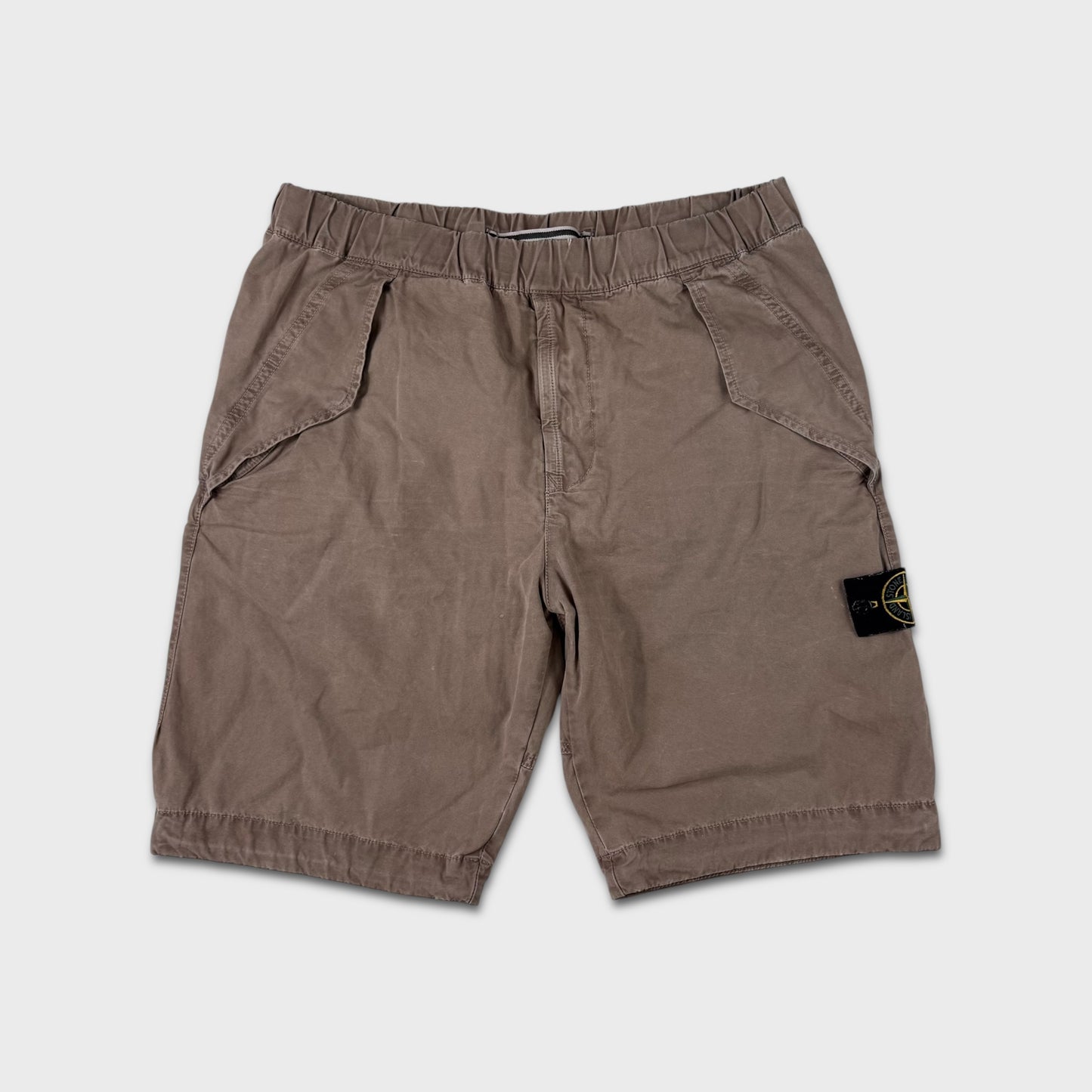 Stone Island Tan Cargo Shorts W32