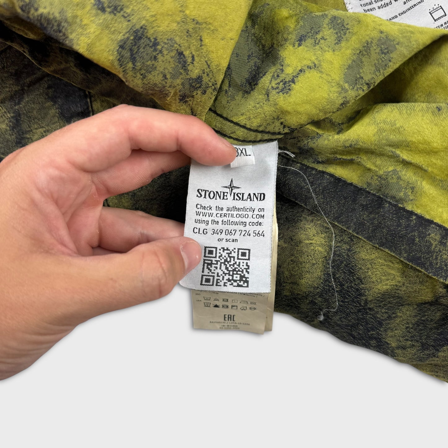 Stone Island DPM Jacquard Plated Riot Mask Jacket 3XL