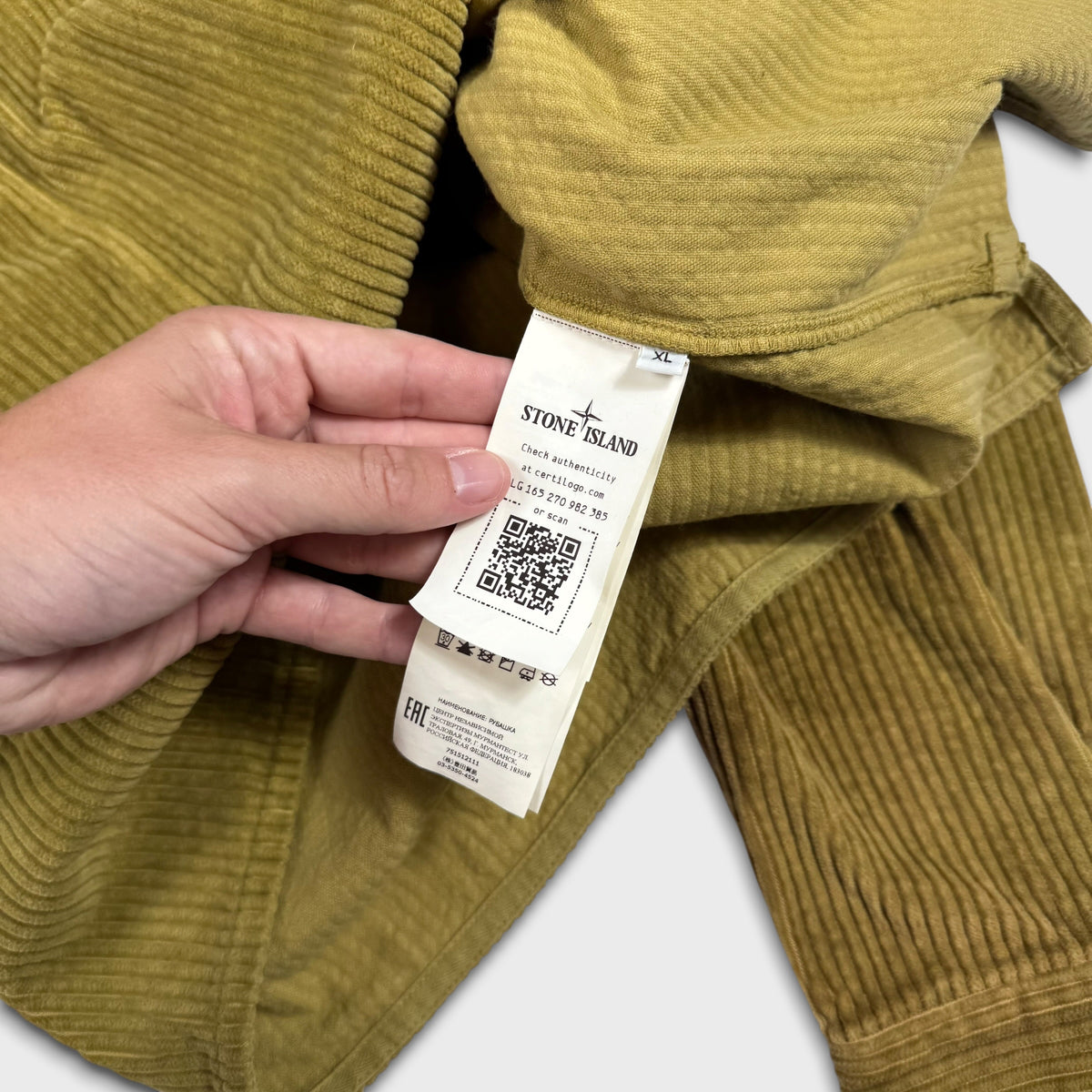 Stone Island Cotton Corduroy Shirt XL