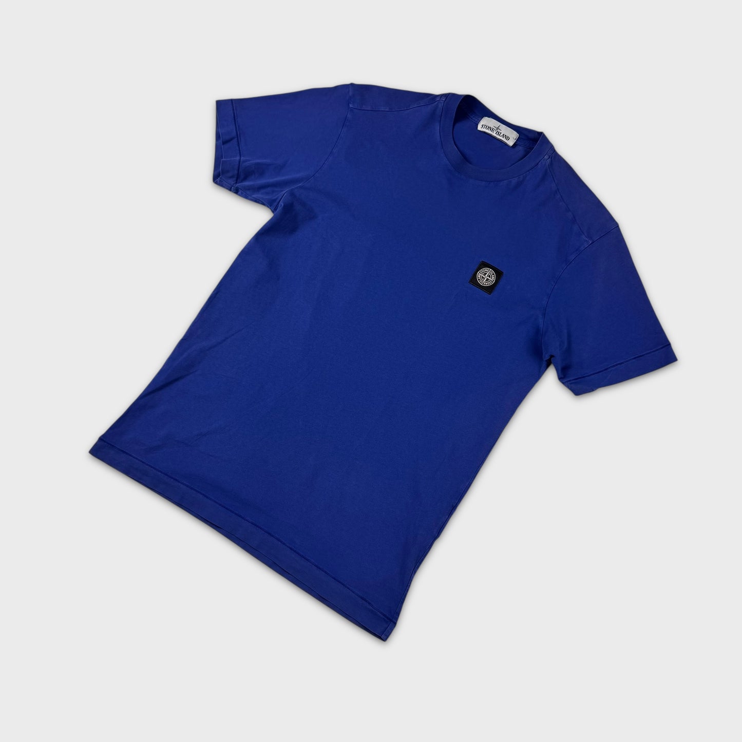 Stone Island Blue Compass Logo T-Shirt M
