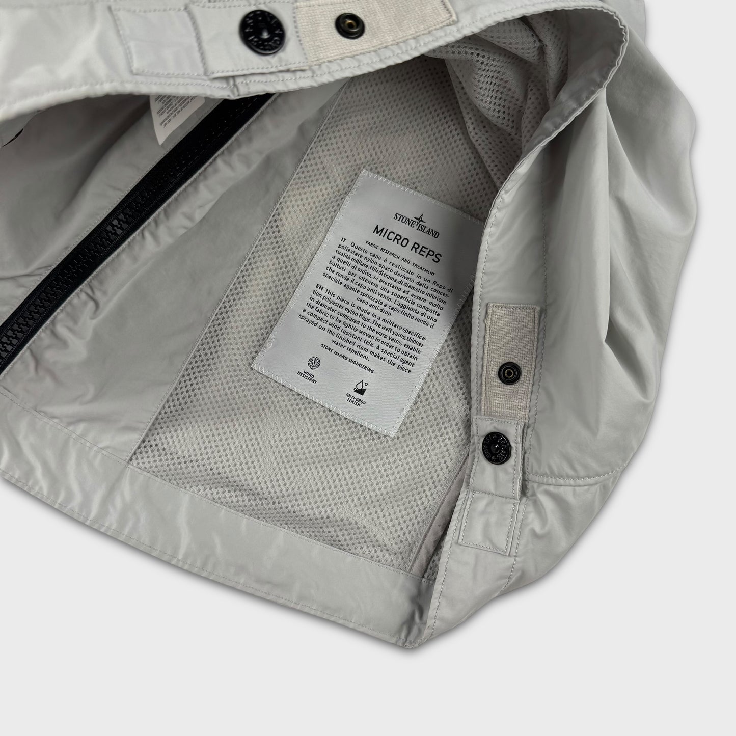 Stone Island Ice Grey Micro Reps Jacket L