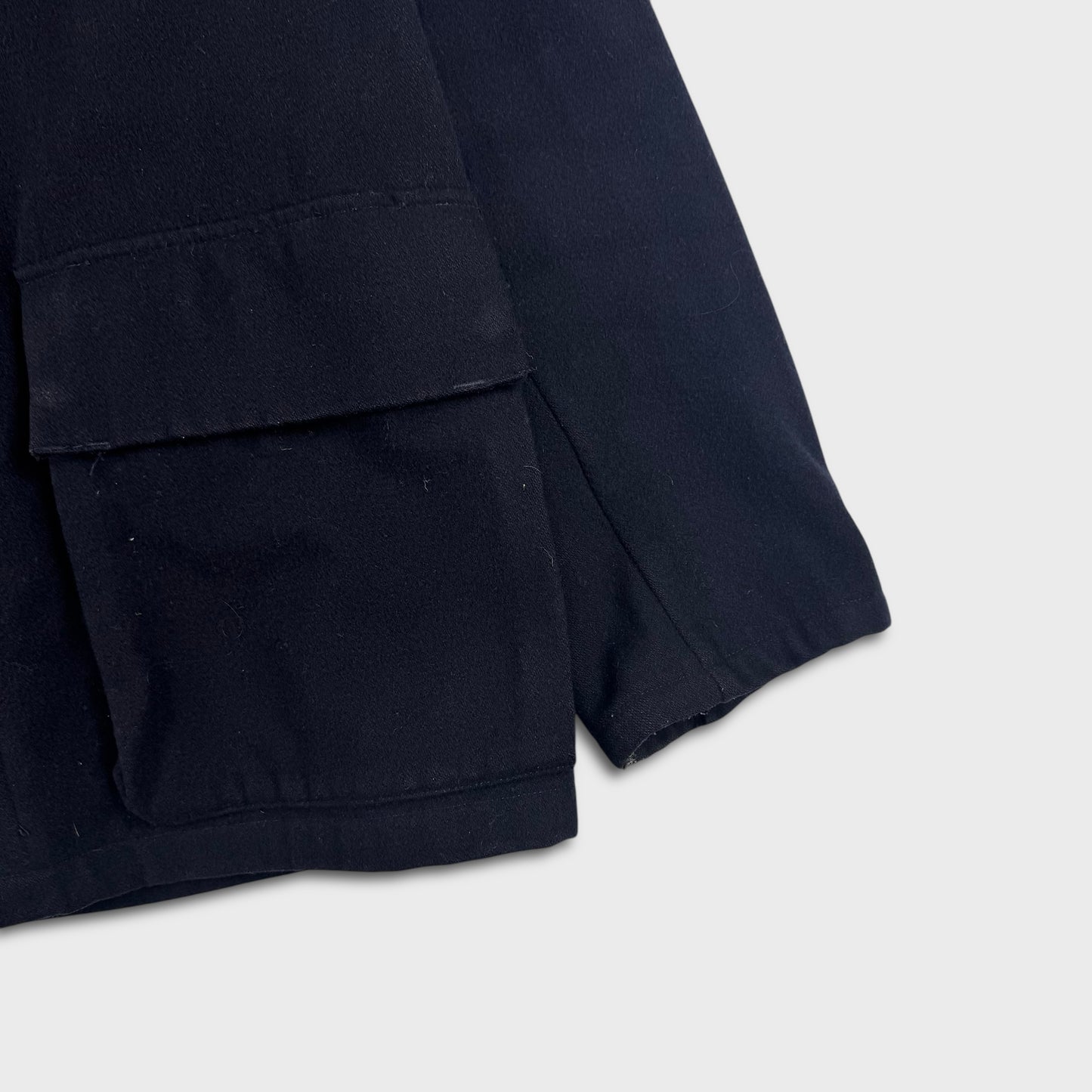 Stone Island 2000’s Navy Woolen Peacoat Jacket L