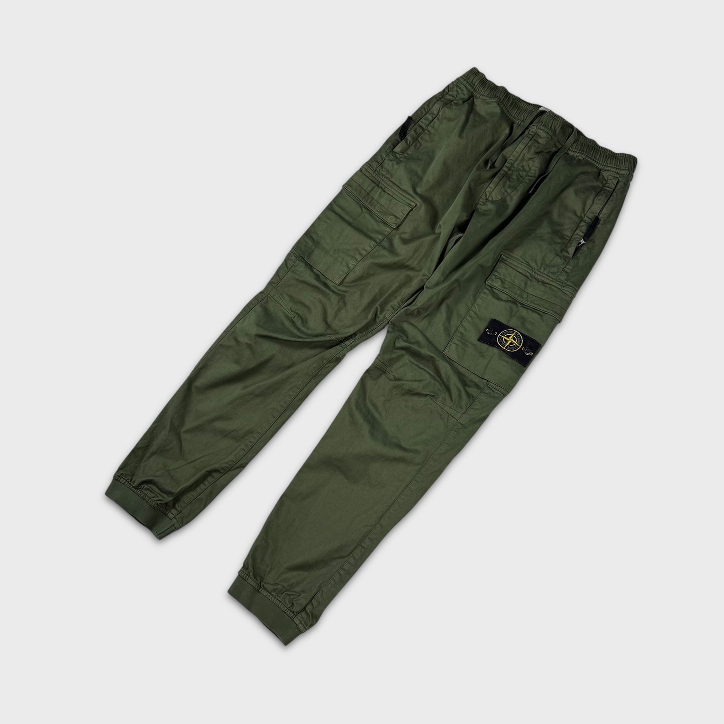 Stone Island Olive Tela Cargo Pants W30