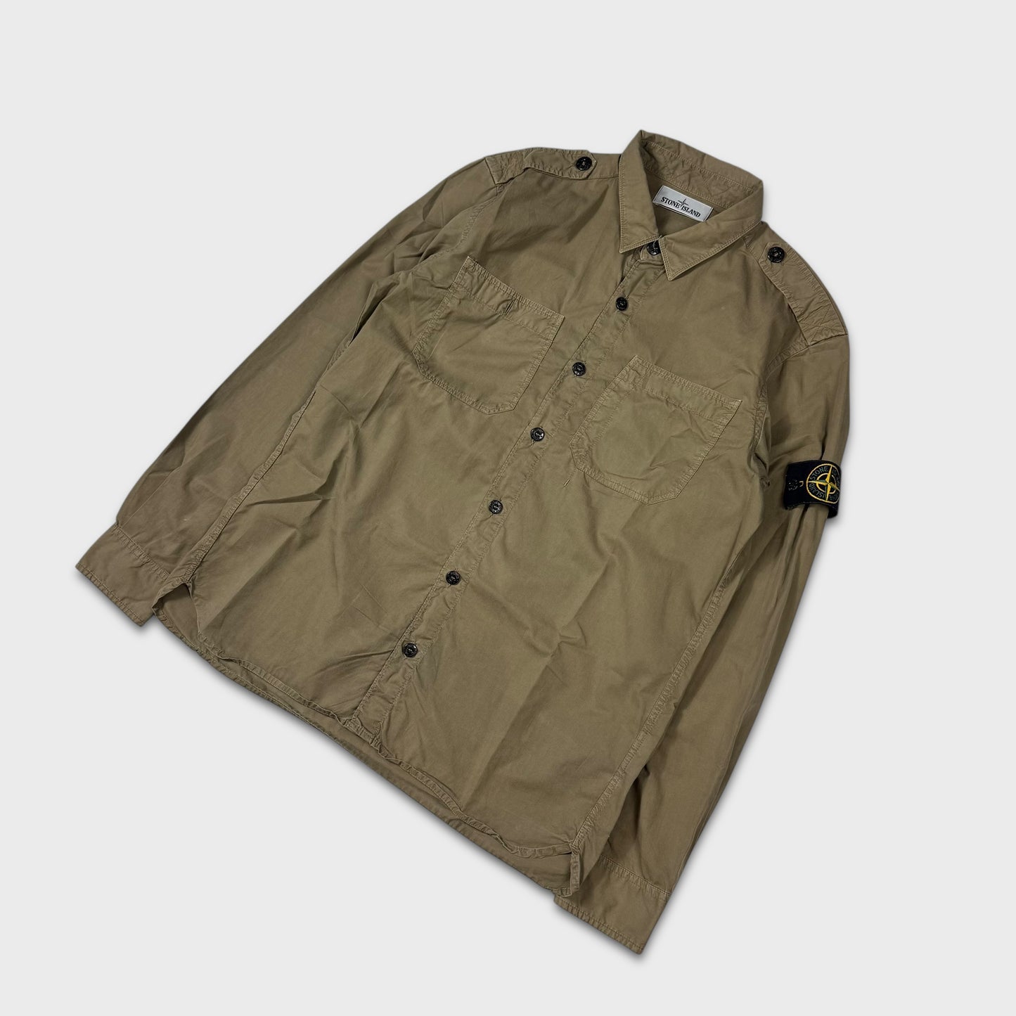 Stone Island Tela Button Up Overshirt L