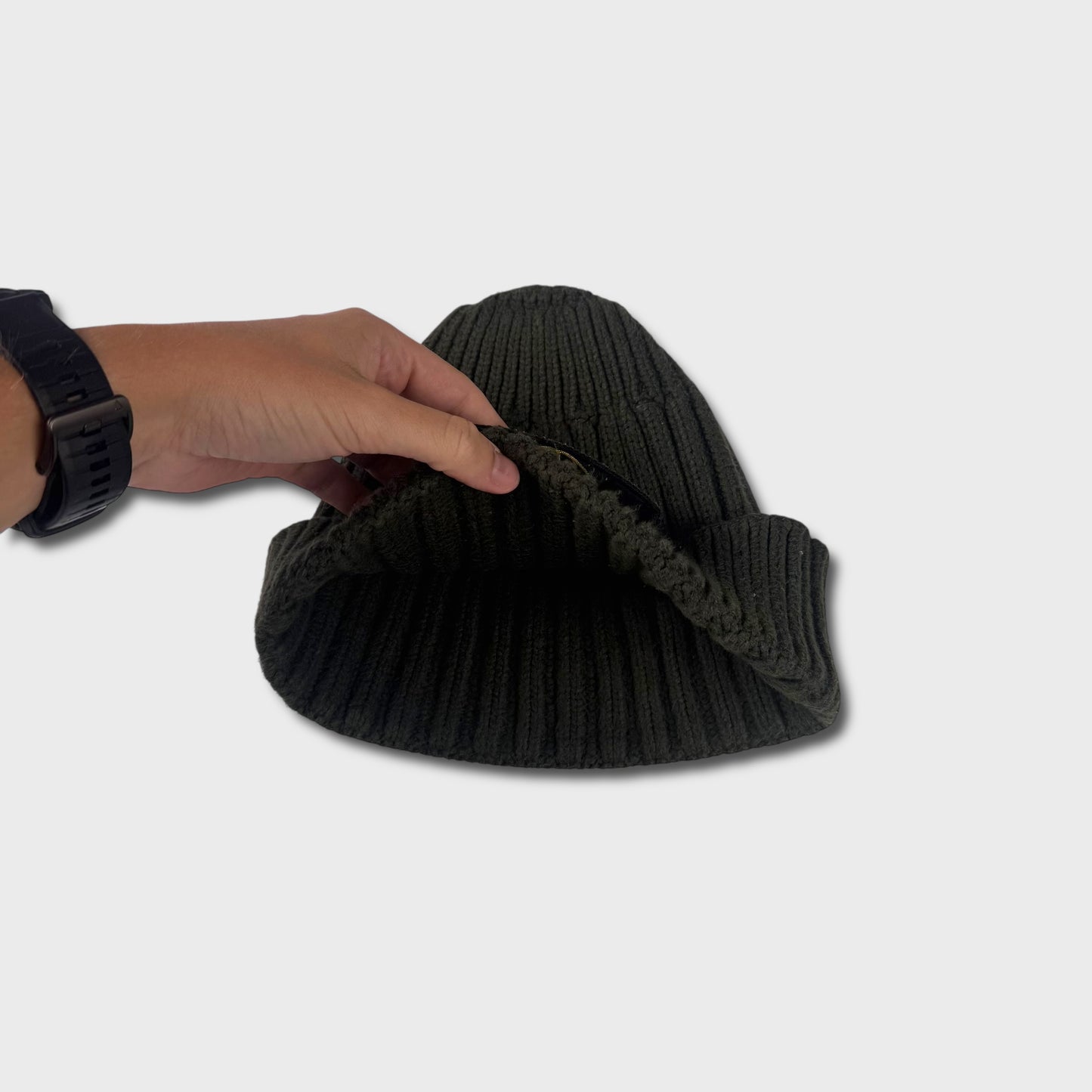 Stone Island Ribbed Badge Beanie OS