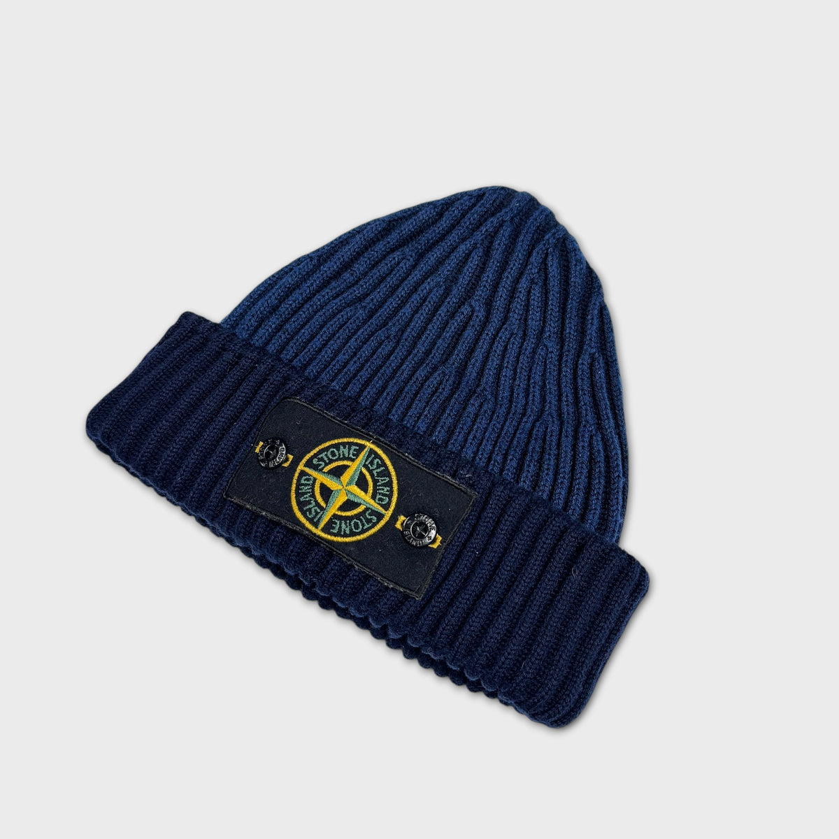 Stone Island Two-Tone Badge Beanie OS