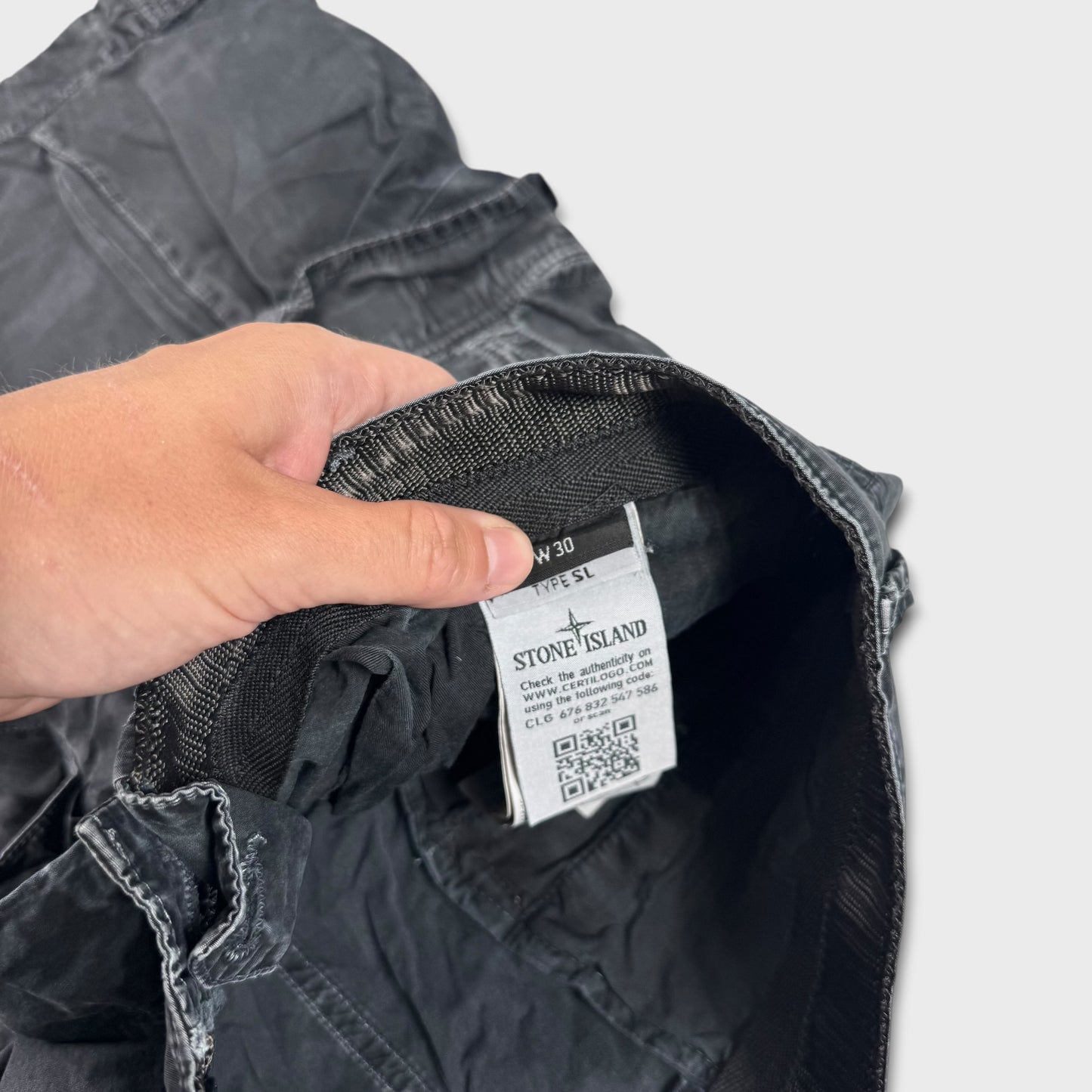 Stone Island Old-Dye Cargo Shorts W30