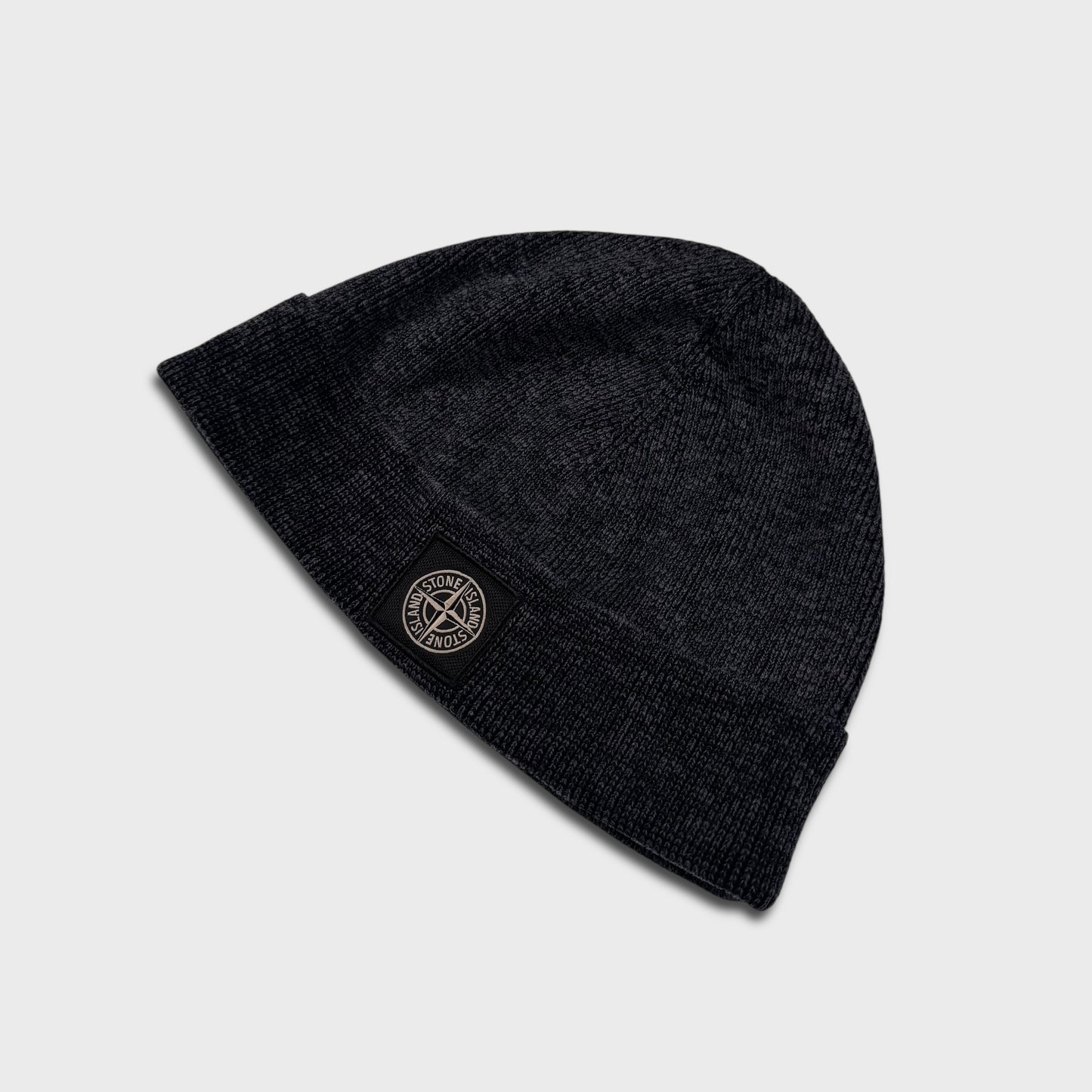 Stone Island Marl Compass Logo Beanie OS