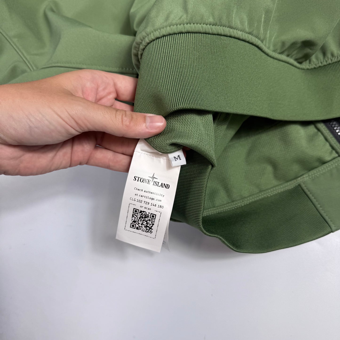 Stone Island Olive Green Soft Shell Jacket M