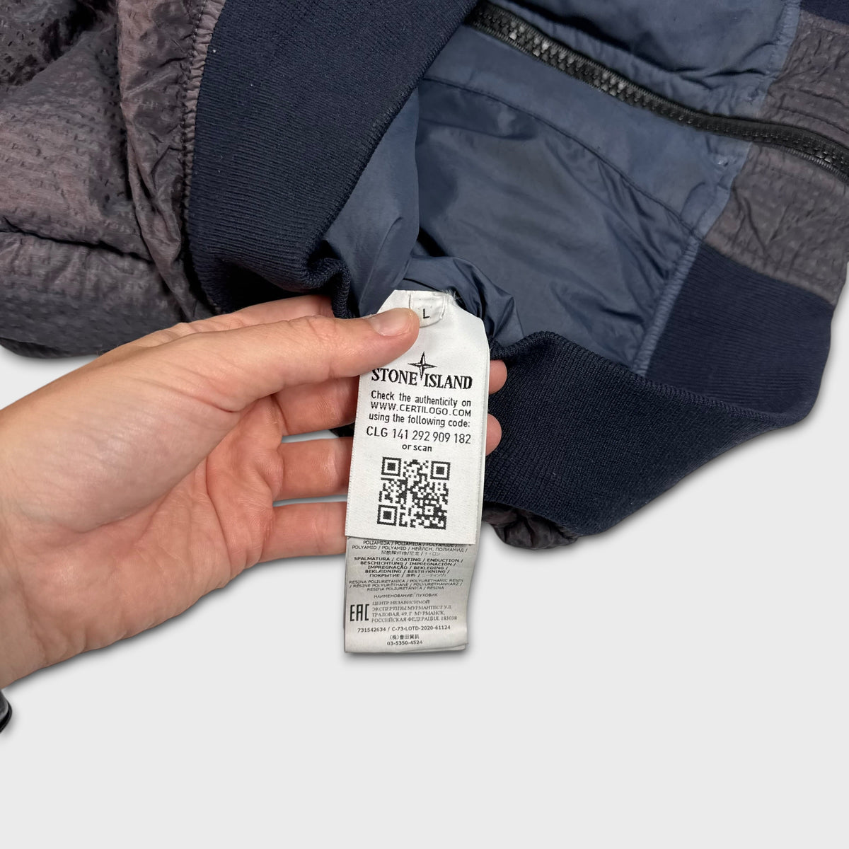 Stone Island Poly-Colour Frame Down TC Puffer Jacket L