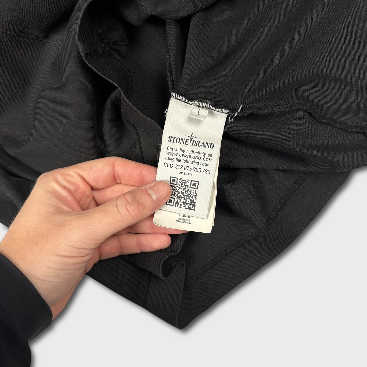 Stone Island Black Compass T-Shirt L