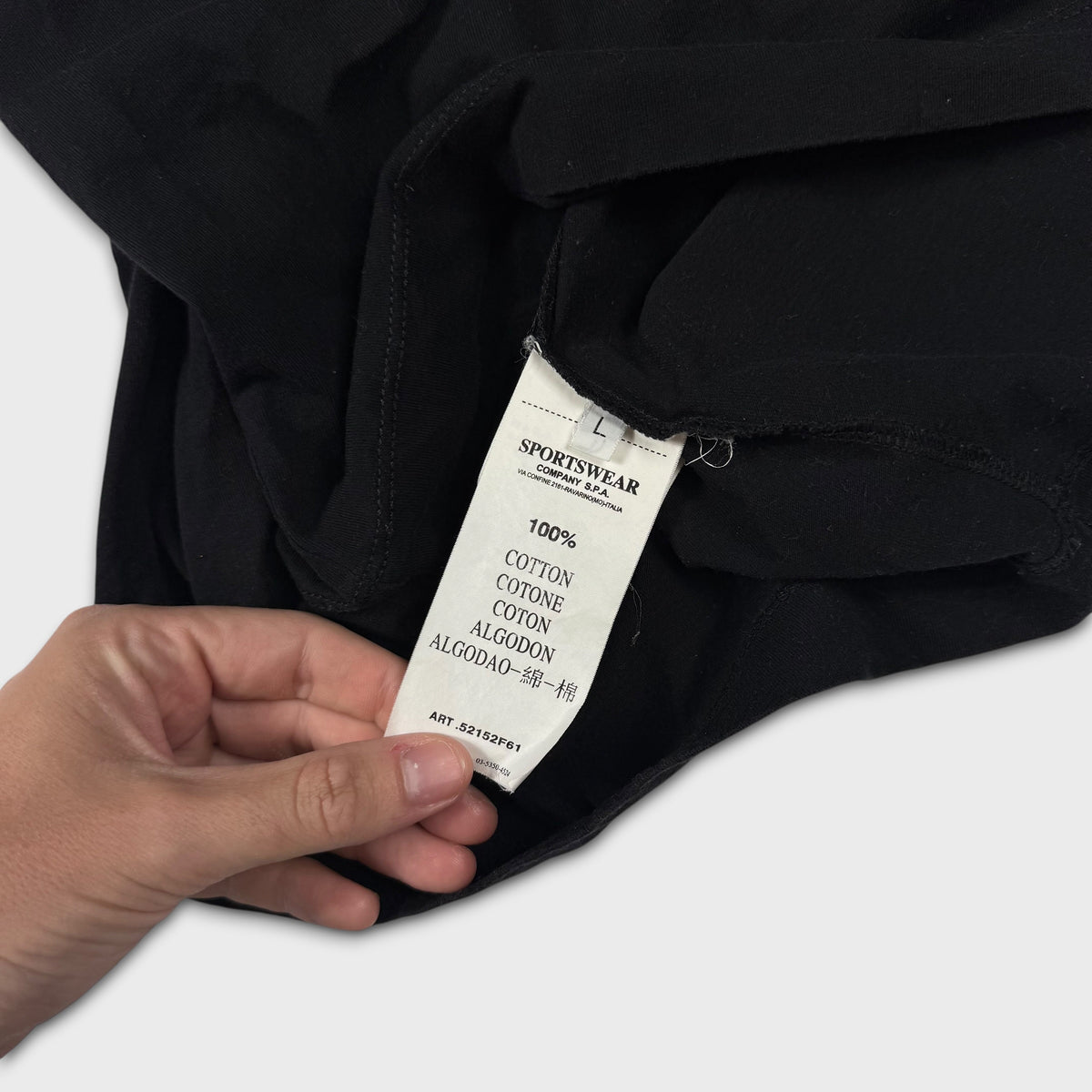 Stone Island ‘Carbon’ Black T-Shirt L