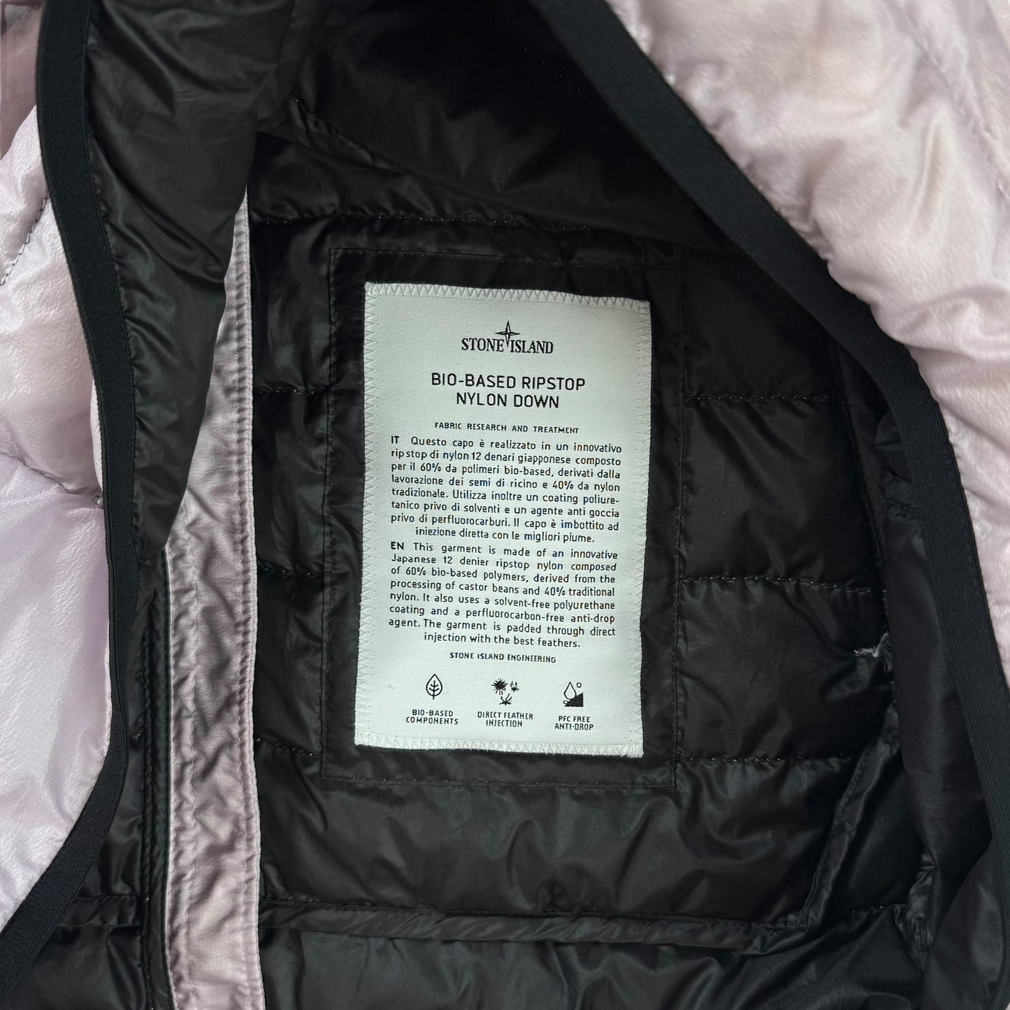 Stone Island Bio Ripstop Nylon Down Jacket L