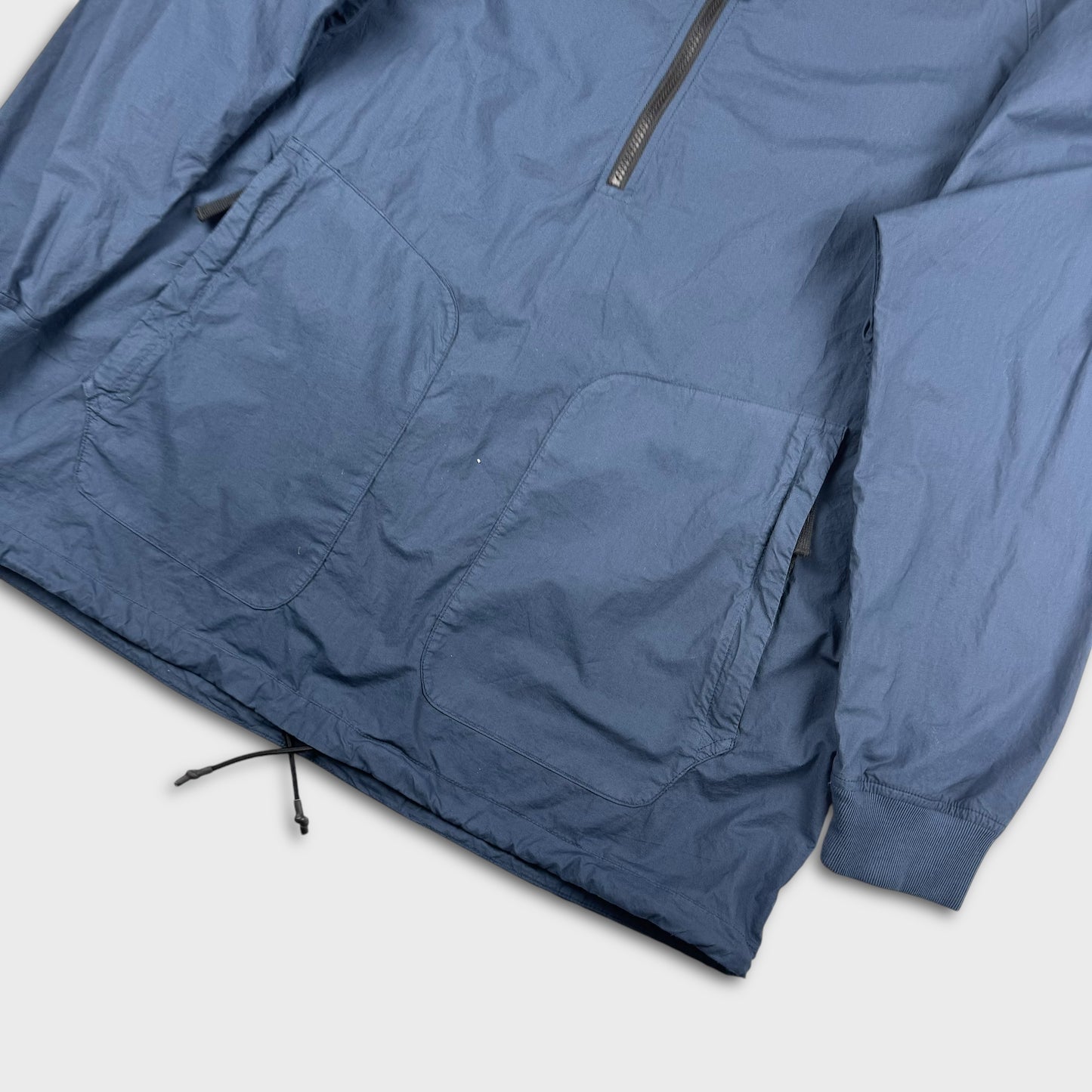 Stone Island Oversized Navy 1/4 Zip Smock Jacket L