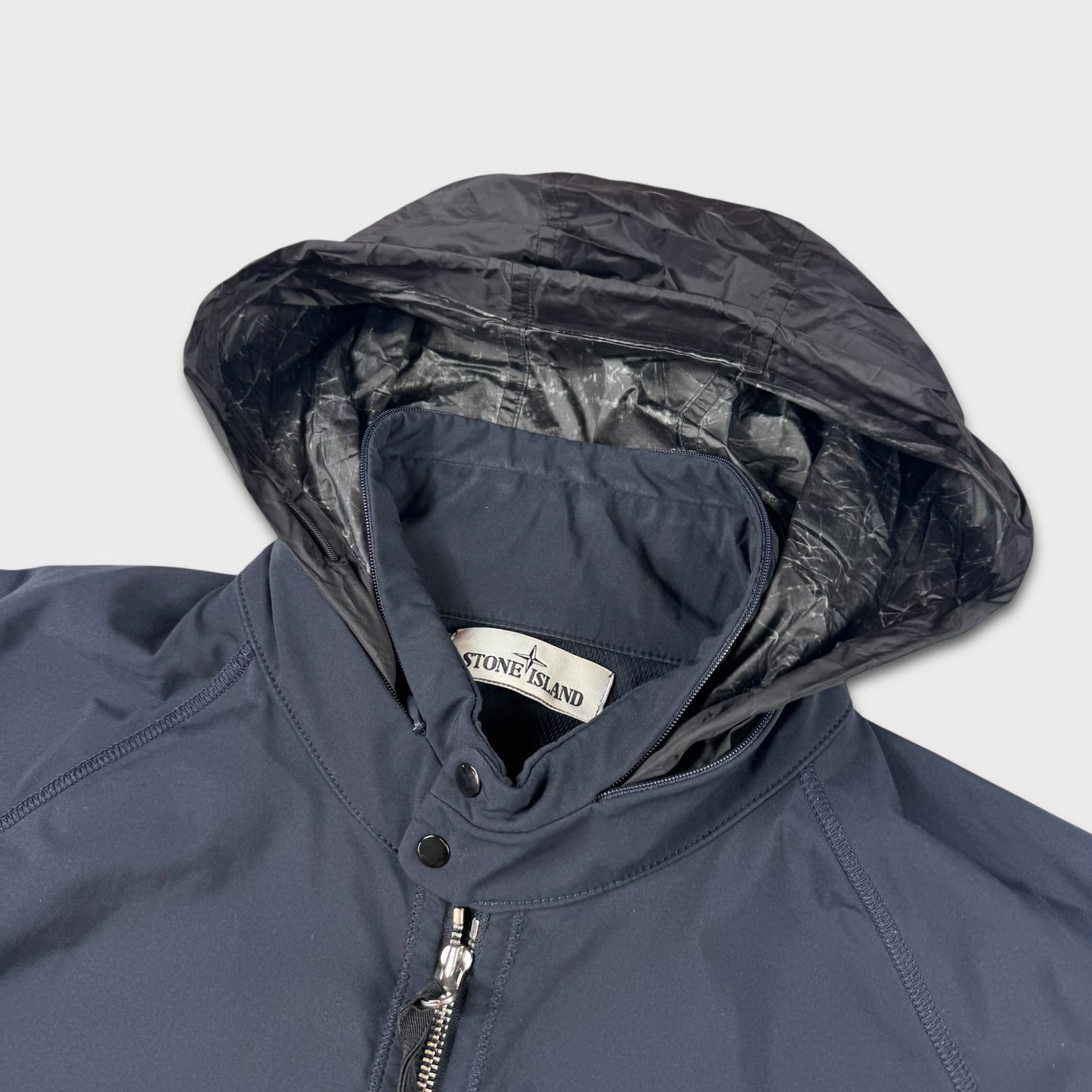 Stone Island Navy Light Soft Shell-R Jacket XXL